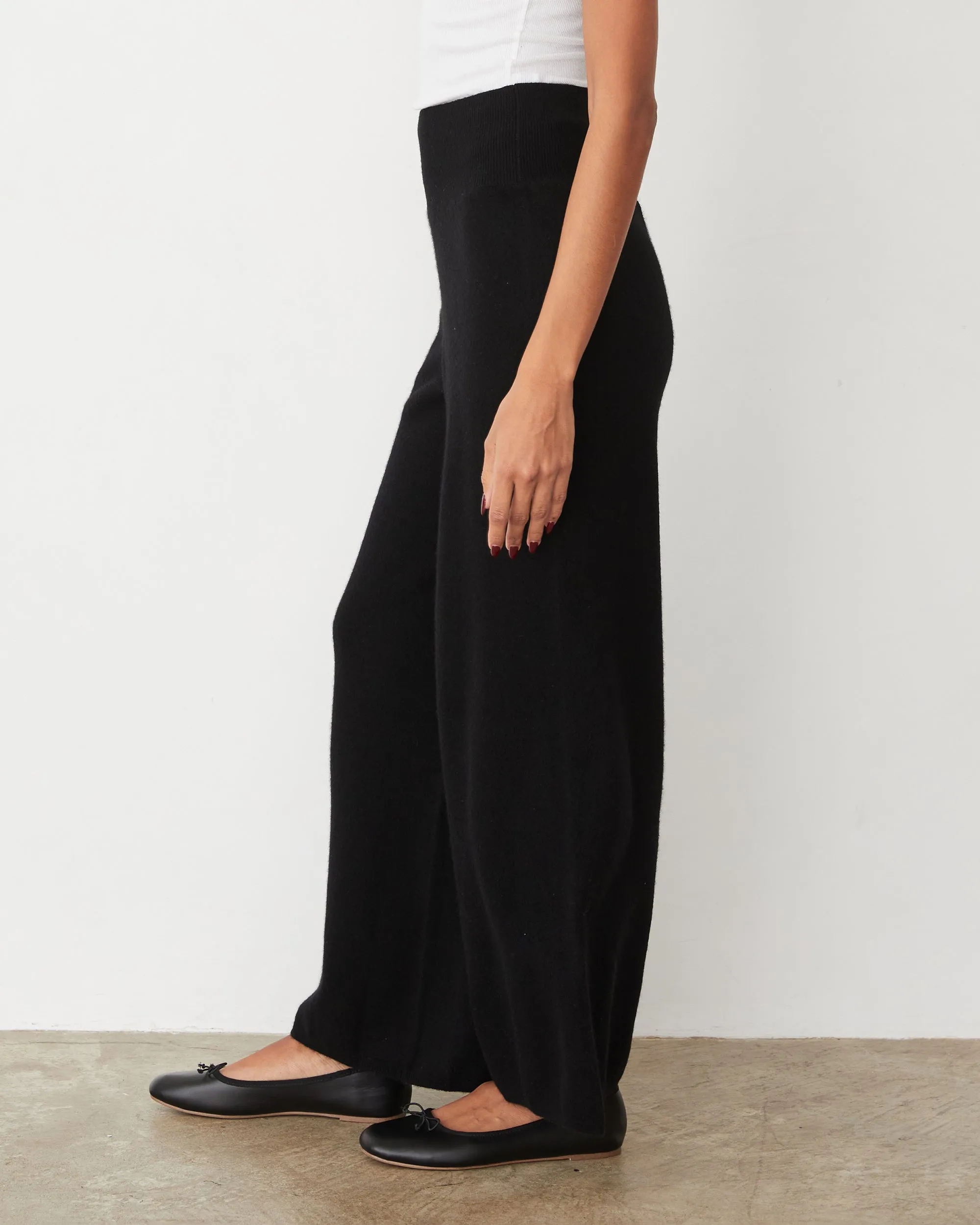 Non Binding Waist Cashmere Crop Pant