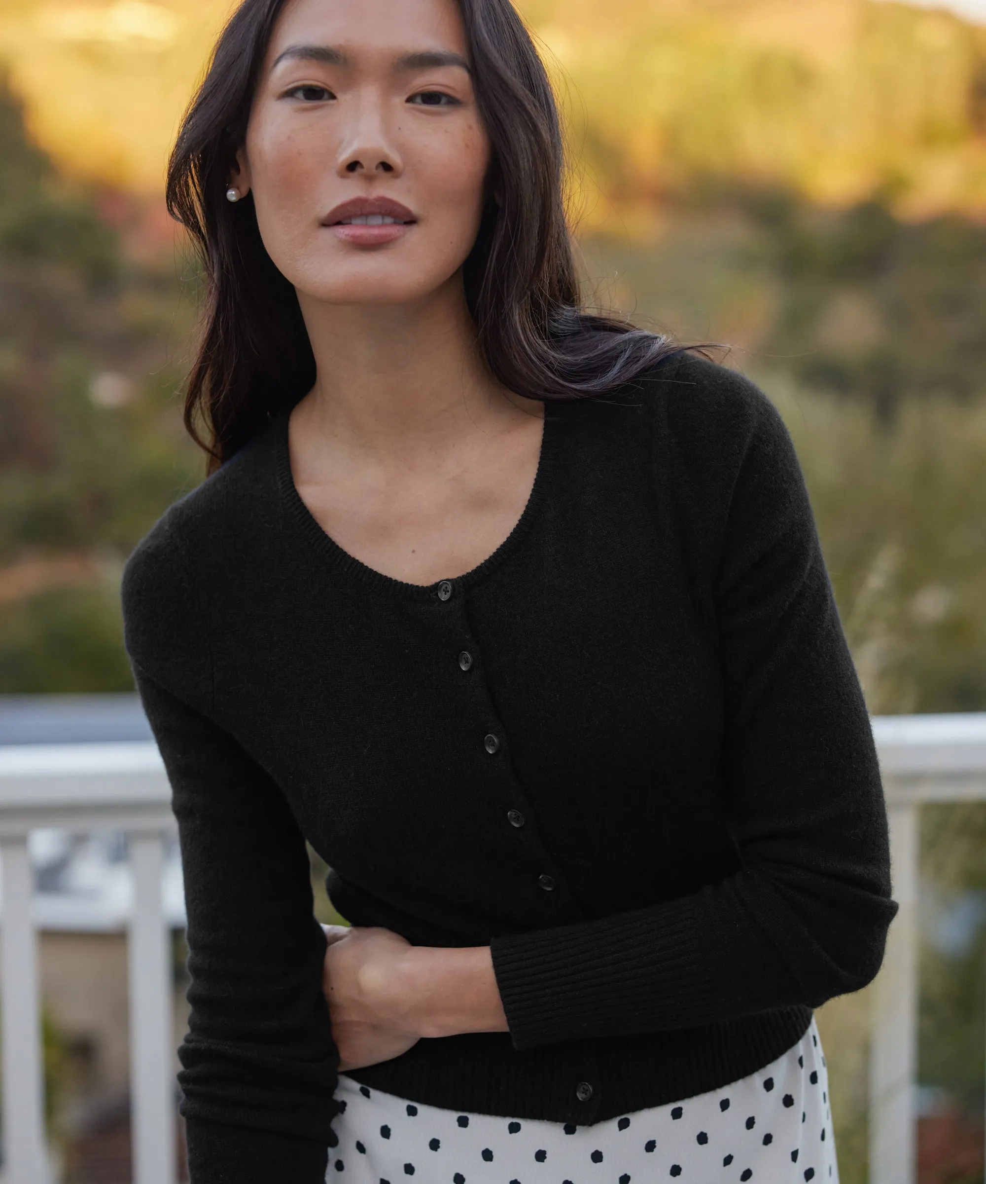 Cashmere Finley Cardigan Ethically Sourced Material