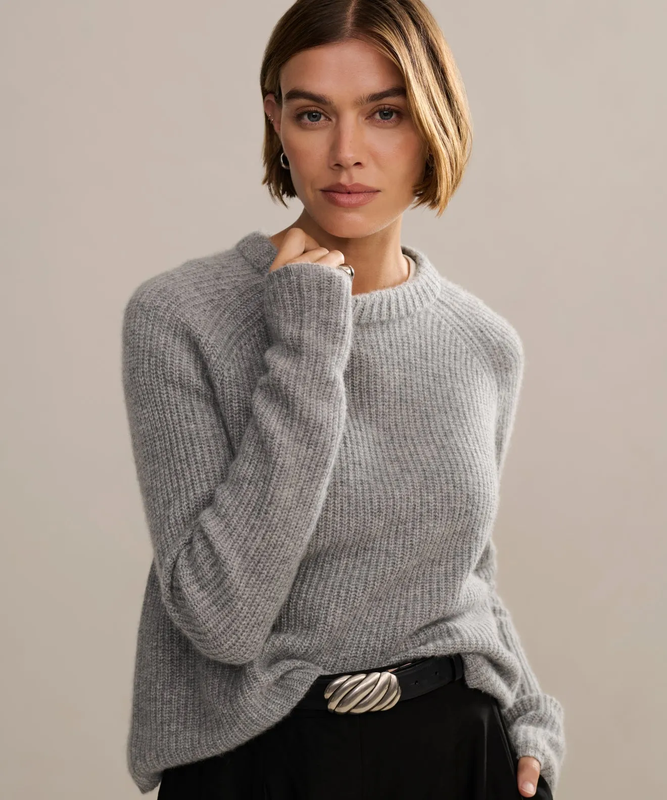 Cashmere Fisherman Sweater TaglessCollar