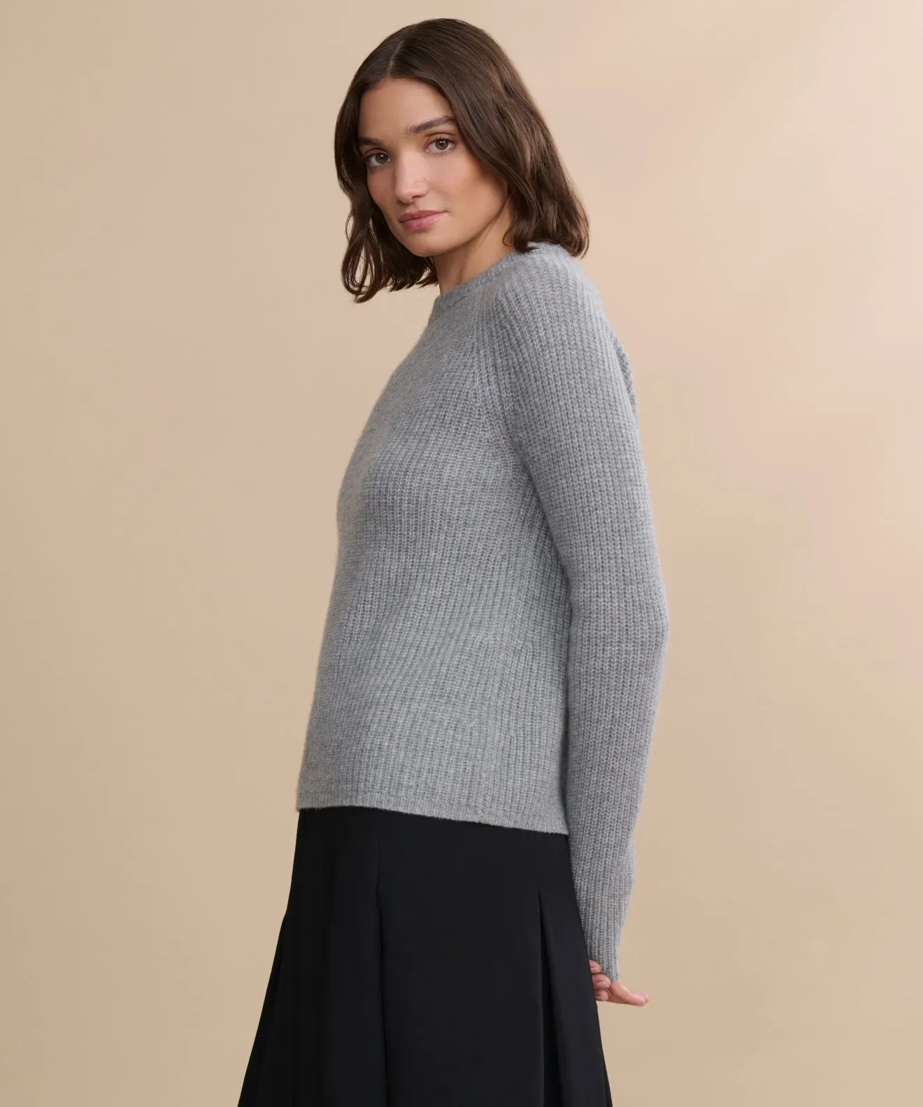 Cashmere Fisherman Sweater GarmentWashed Softness LoopwheelFabric