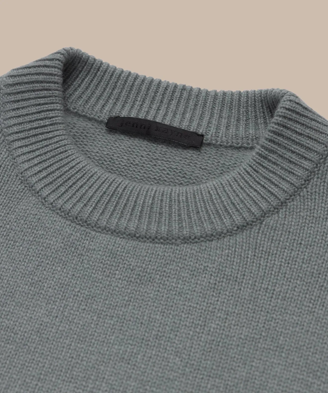 Cashmere Oversized Crewneck Pocket Reinforcement QuickDry