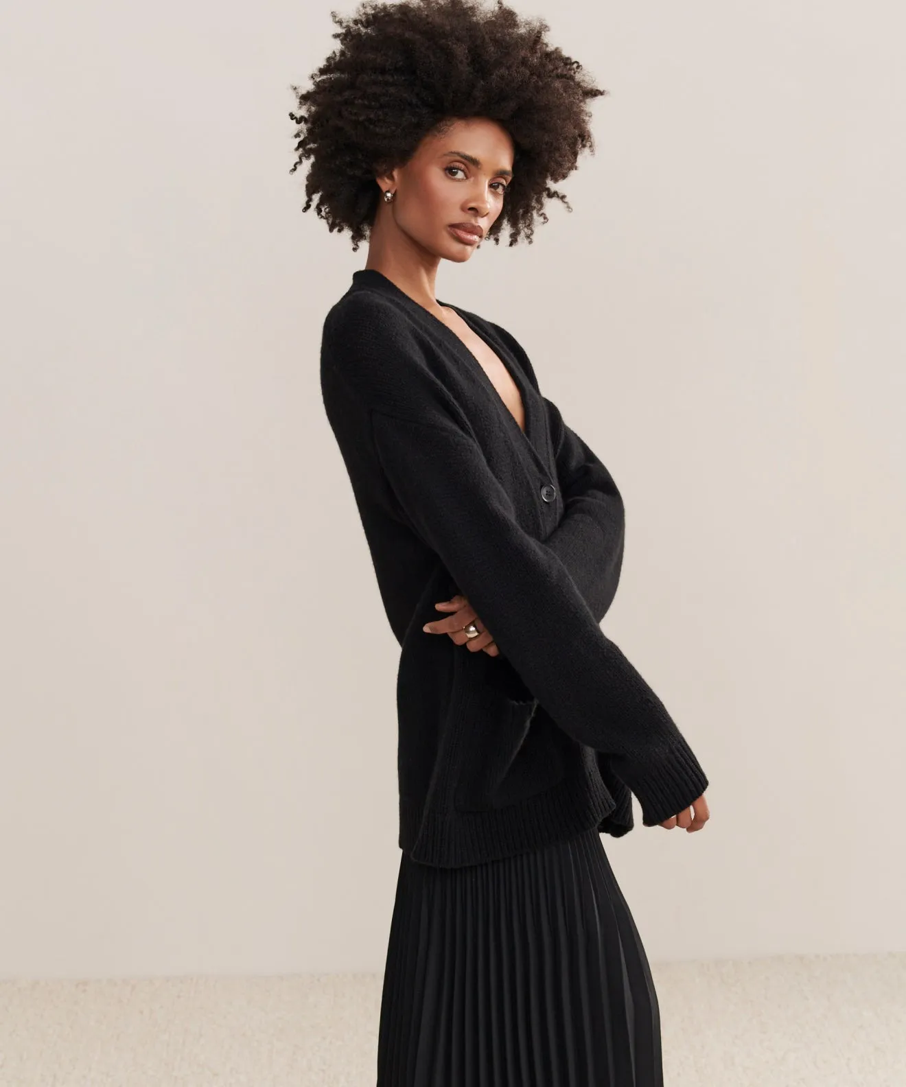 Relaxed Sweatshirt Bluesign Approved Material Cashmere Spencer Cardigan