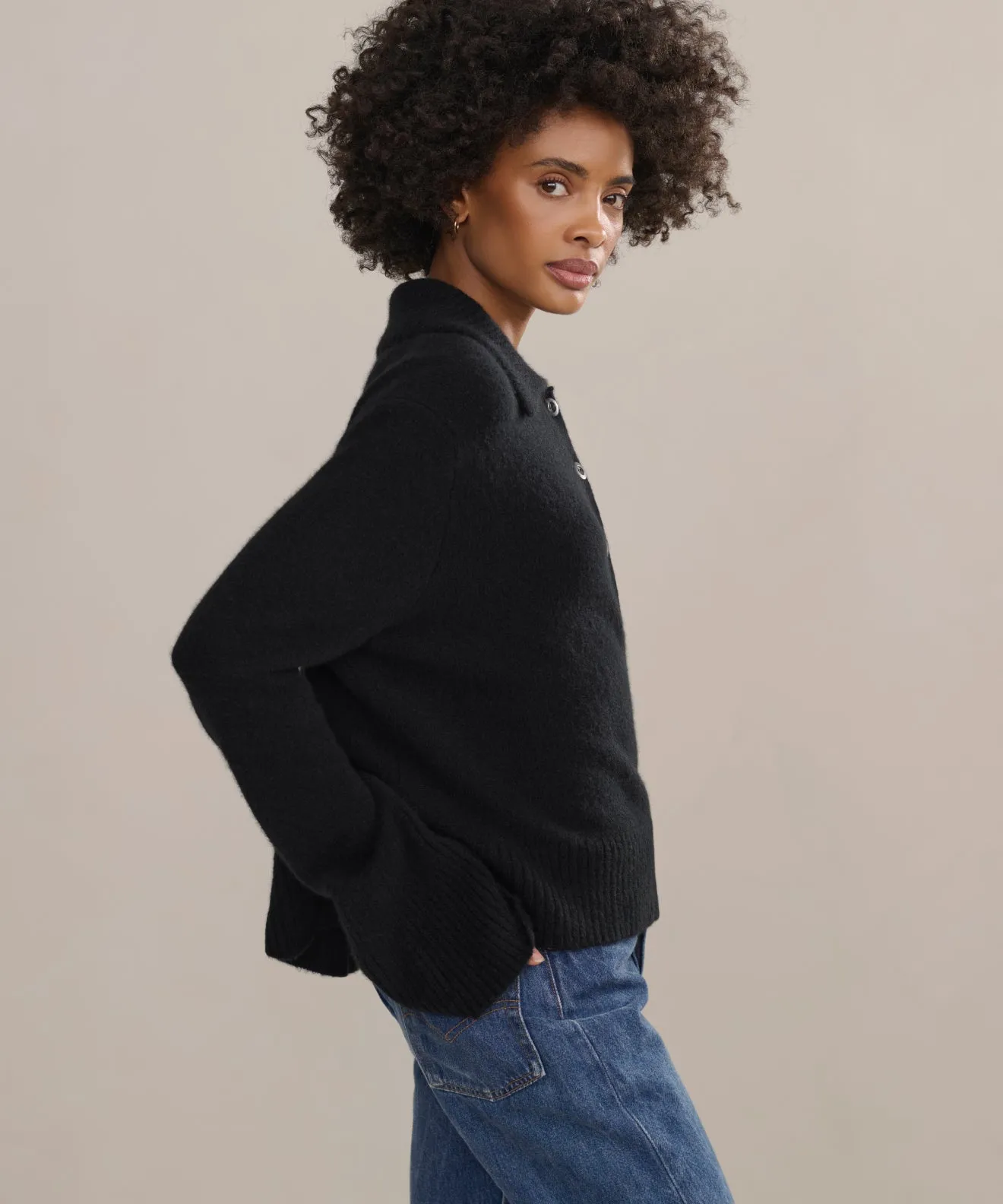 Cashmere Stevie Polo Winter Wardrobe Tagless Labeling