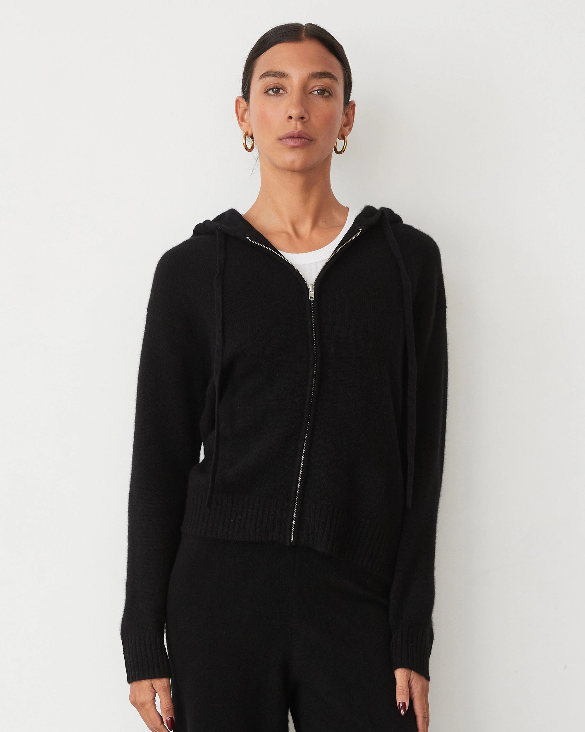 Cashmere Zip Up Hoody AllDay Comfort Design EcoDyeProcess