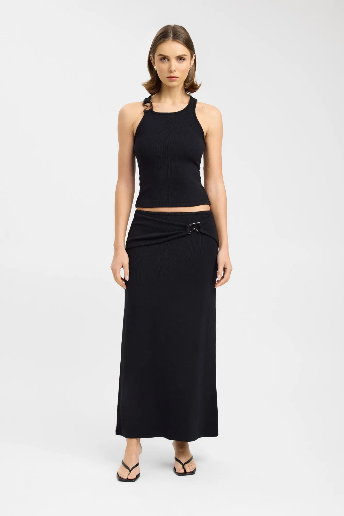 Casper Maxi Skirt Matte Texture