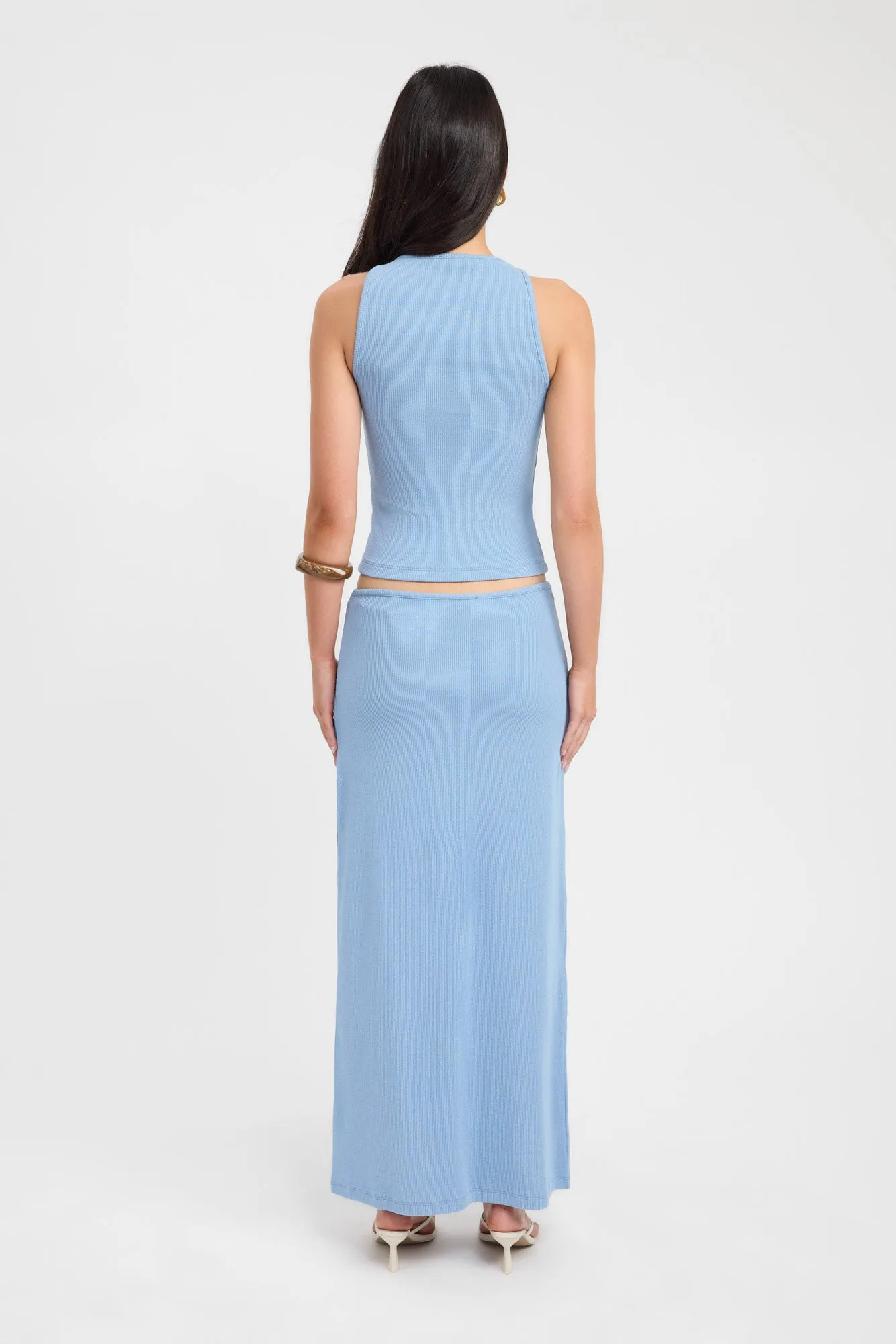 Casper Maxi Skirt Linen Cotton Mix Artisan Print