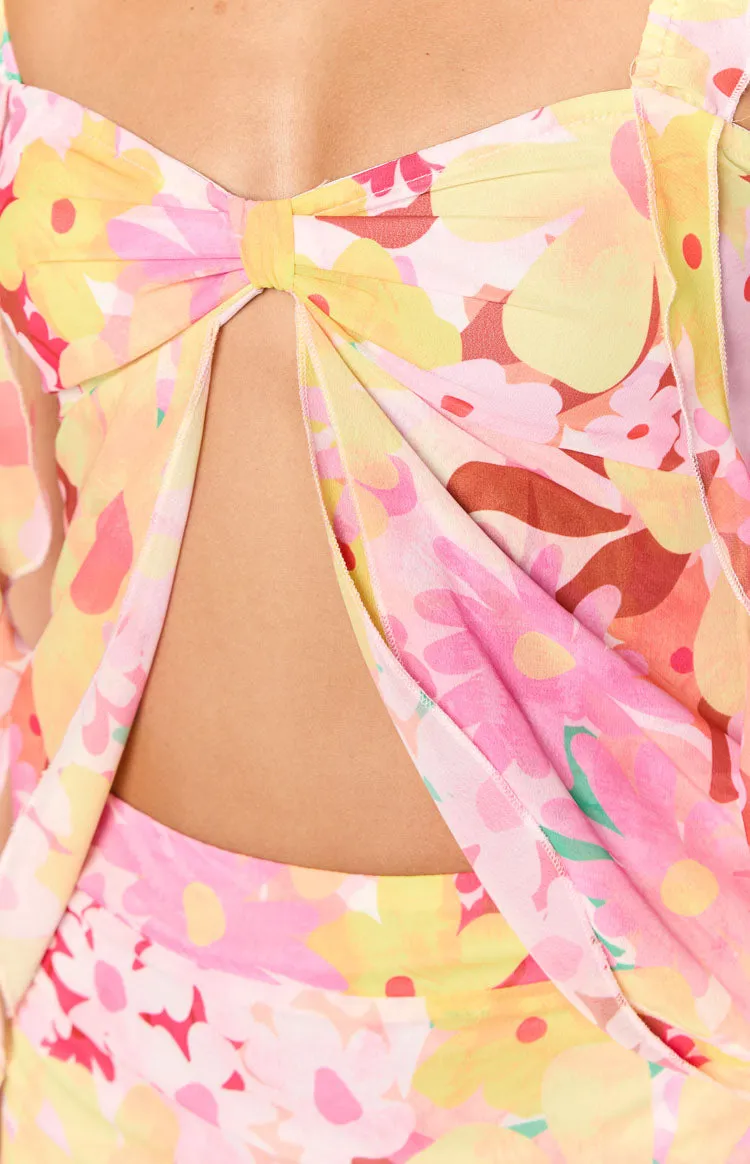 Caspian Strawberry Girl Print Top
