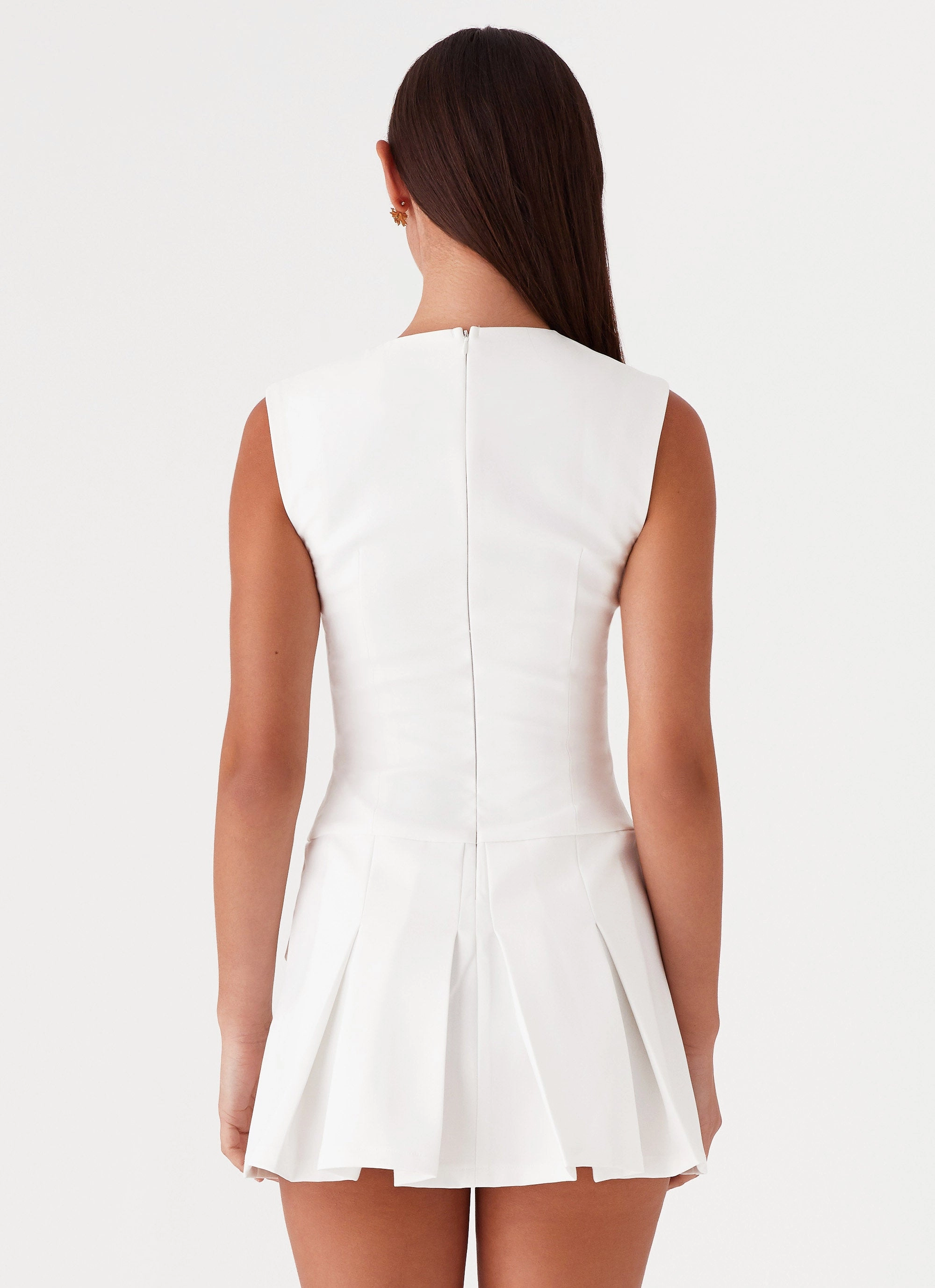 Comfort and Elegance Cassia Mini Dress - White