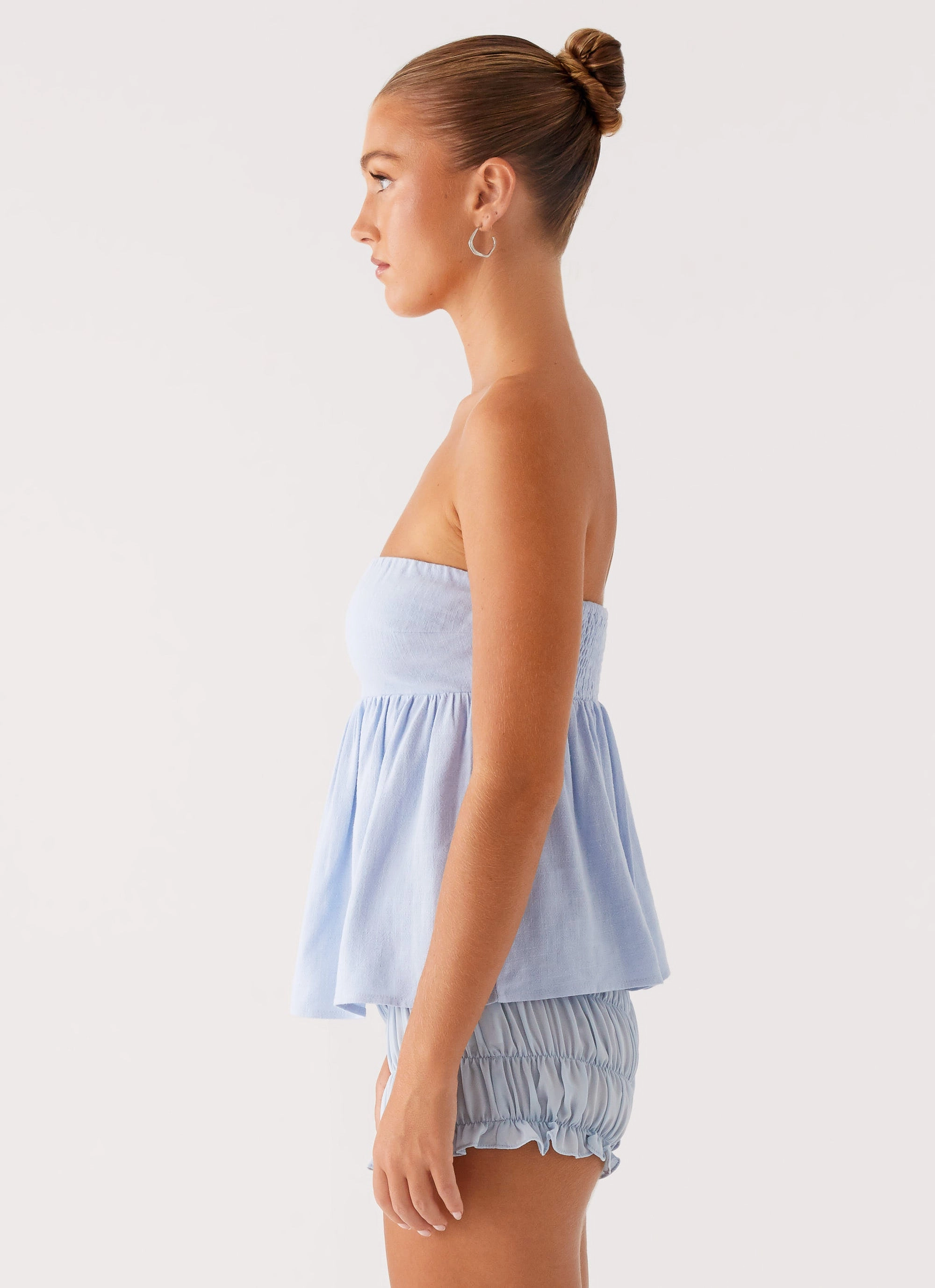 Cassie Tube Top - Blue LongWearingComfort