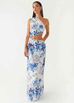 Casual Charm All Summer Long Maxi Dress - Serene Sky Floral Classic Movement Grab Quick All Summer Long Maxi Dress - Serene Sky Floral