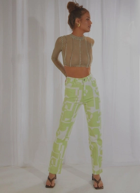 Casual Comfort Electric Avenue Pants - Lime All Day Comfort Fit Electric Avenue Pants - Lime