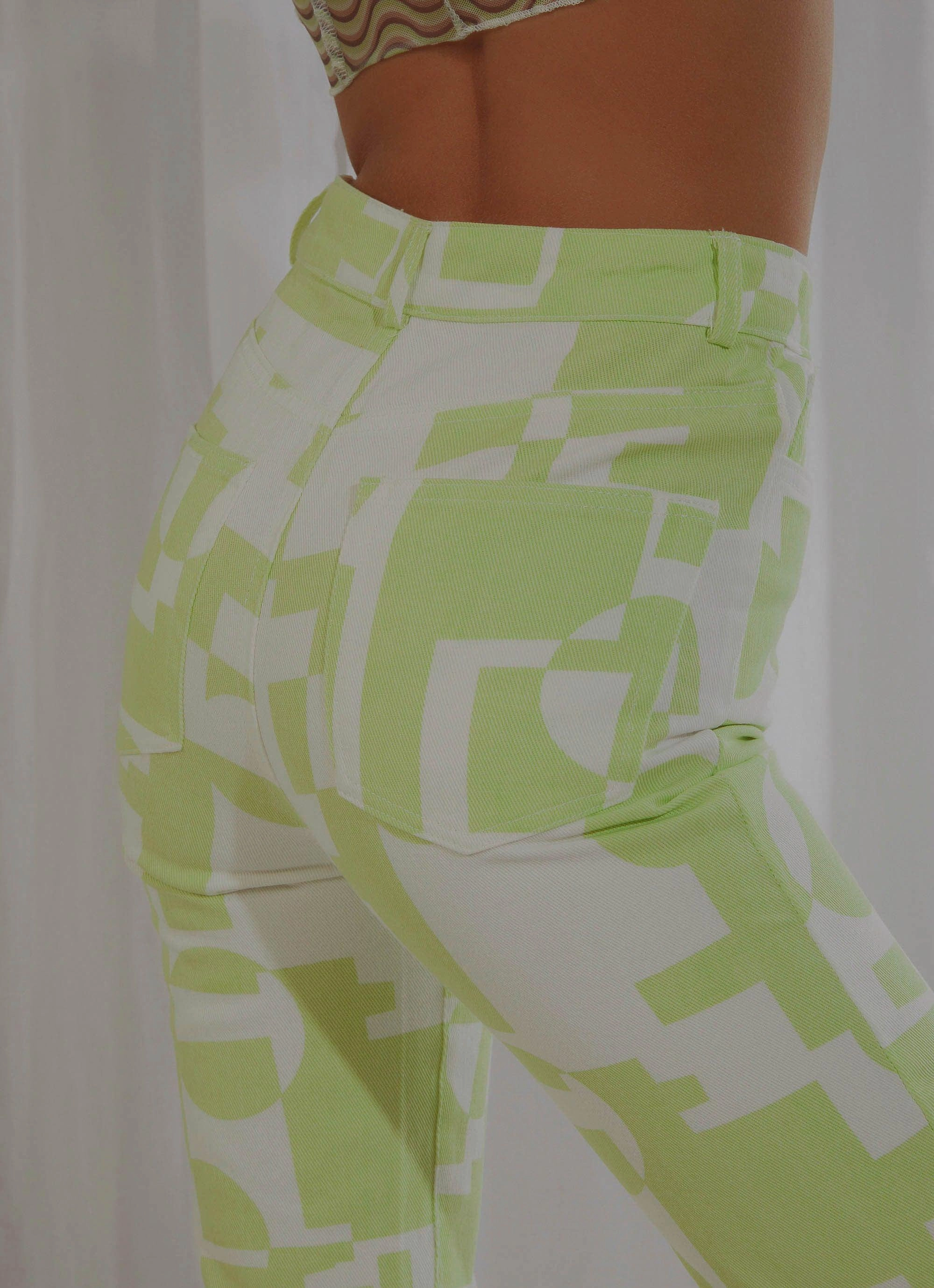 Electric Avenue Pants - Lime Outdoor Essentials Easy Fit