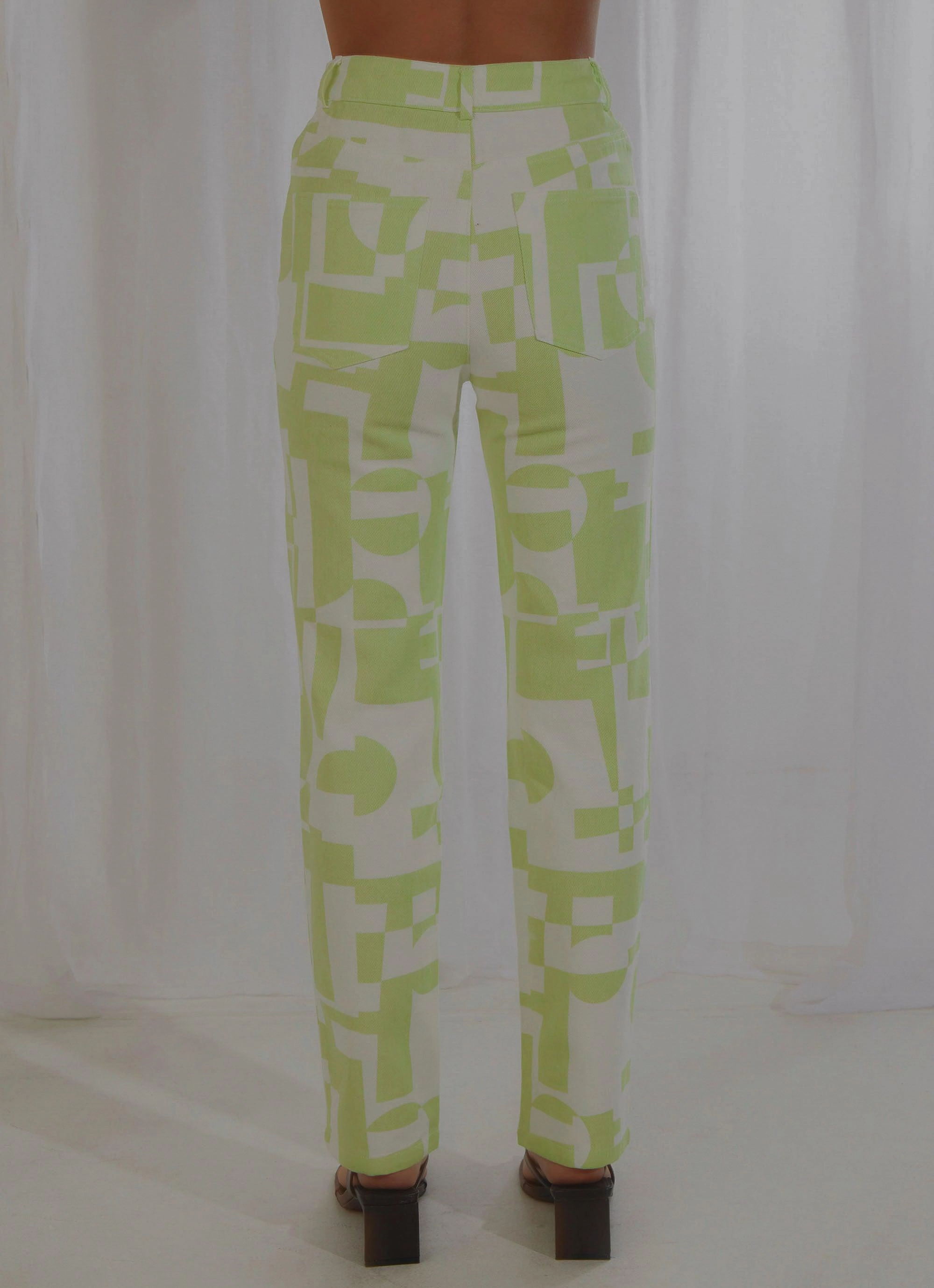 Boho chic Electric Avenue Pants - Lime