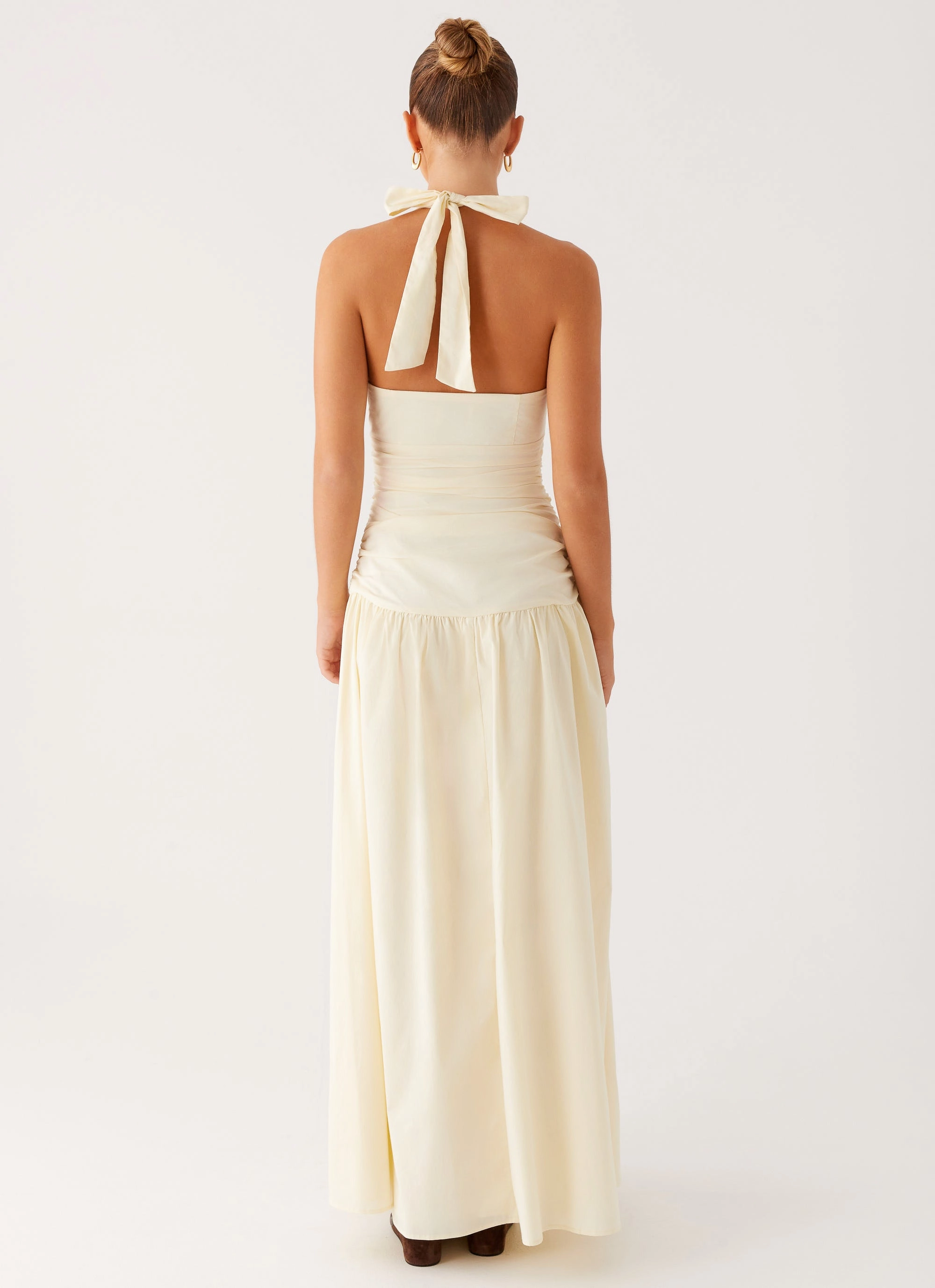 Val Maxi Dress - Lemon Neutral Layer