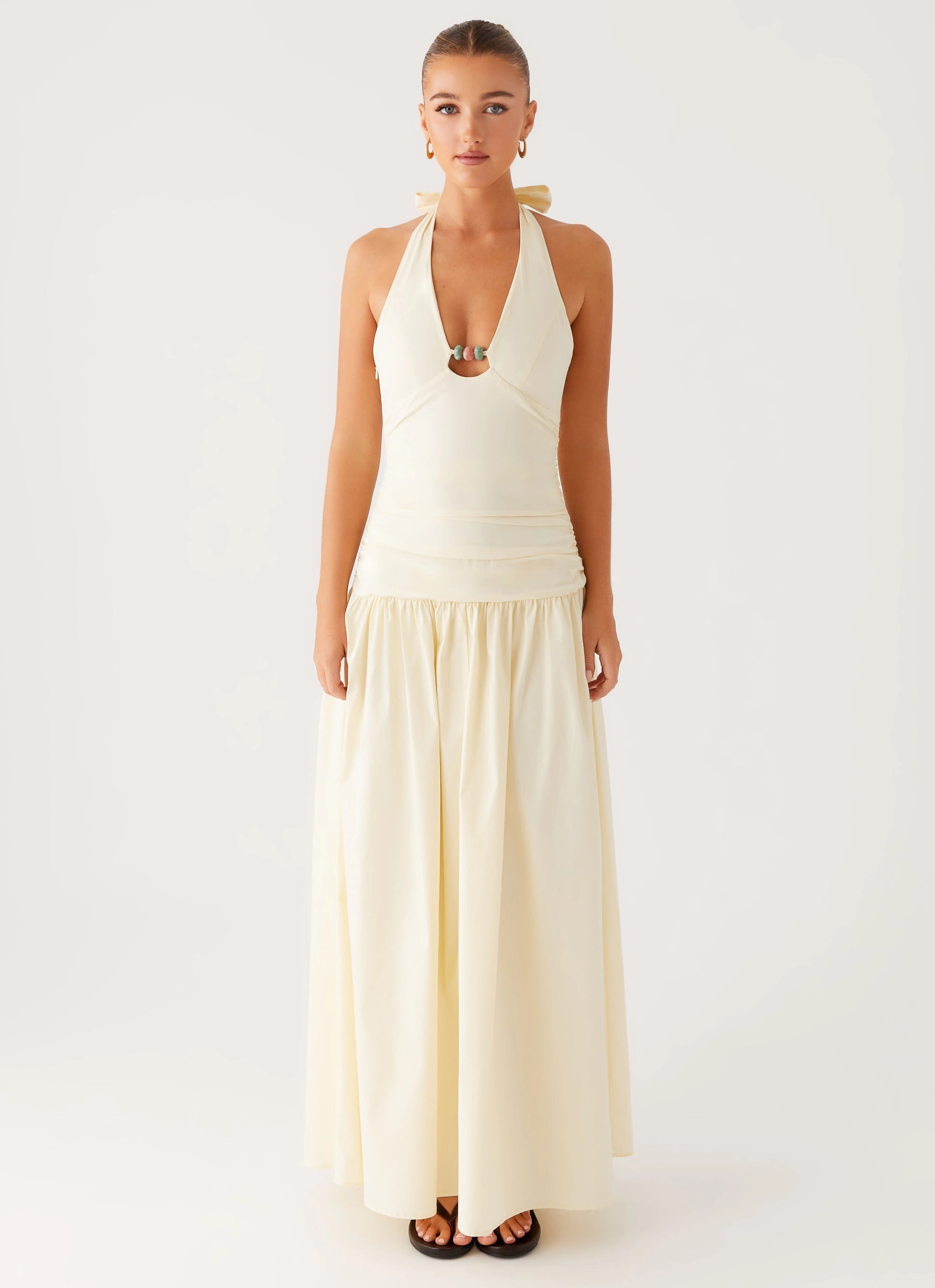 Fashionable Touch Val Maxi Dress - Lemon