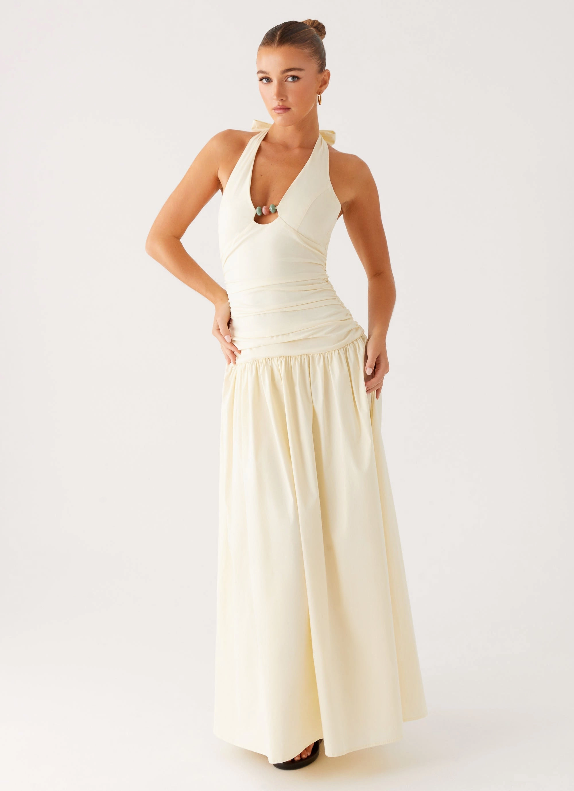 Chic Fit Wear Val Maxi Dress - Lemon