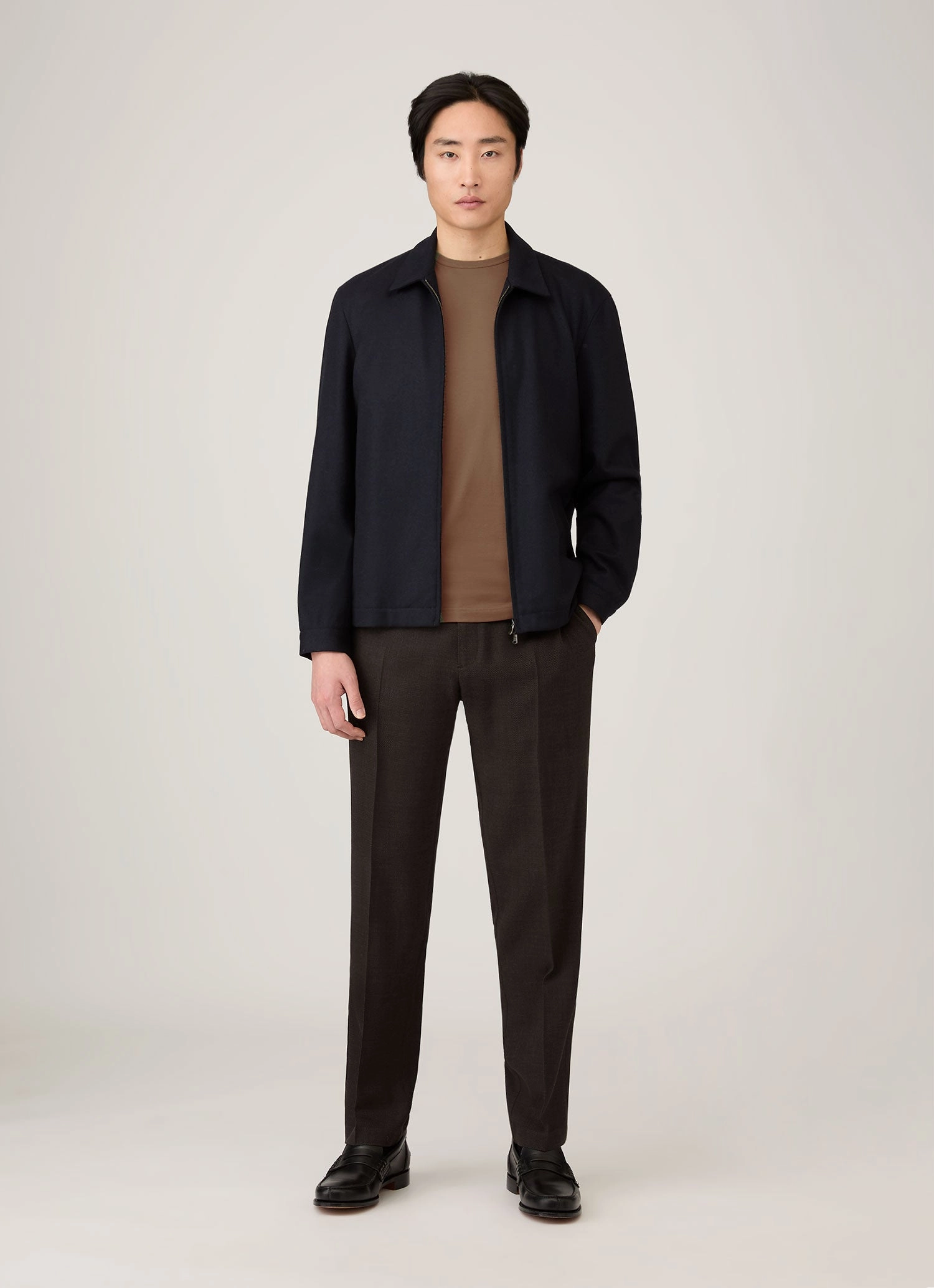 QuickDry Material Everyday Wear Men's Classic T-shirt in Bark