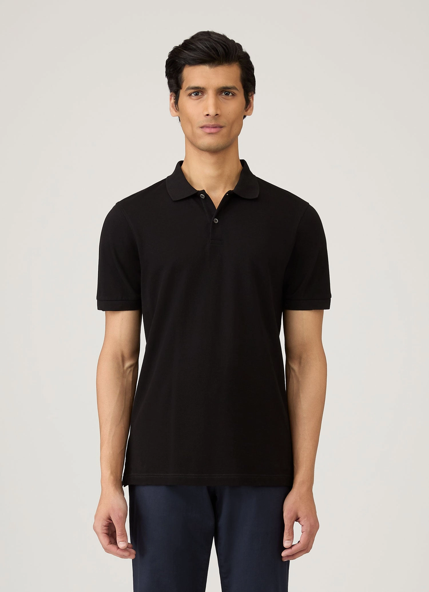 All-day Comfort Men's Piqu?? Polo Shirt in Black