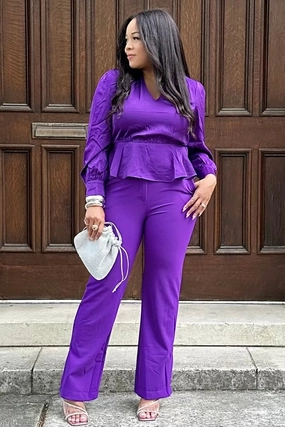 Casual Flex Robin Flare Leg Pants - Purple 40696 Robin Flare Leg Pants - Purple 40696 Ventilated Mesh Lining Sporty Design