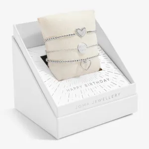 Celebrate You Gift Boxed Happy Birthday Silver Set Of 3 Bracelet 6271