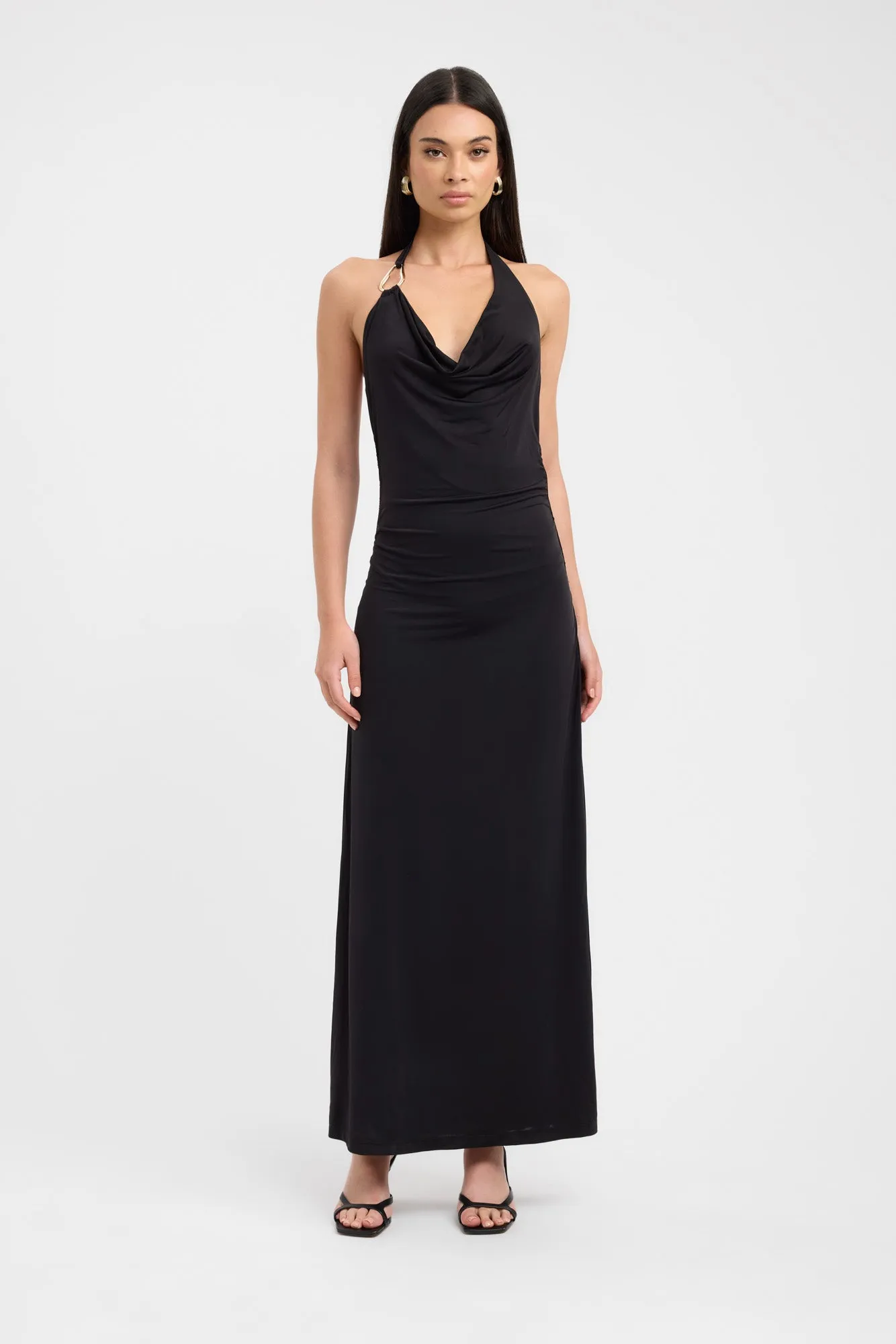 Stylish Layer Char Cowl Dress