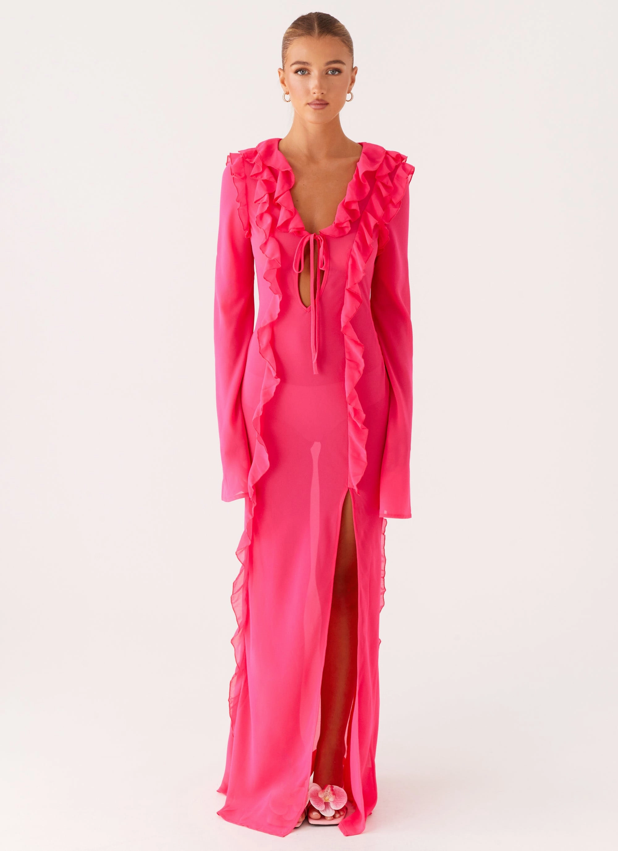 Charlize Maxi Dress - Pink Layer Ready Stylish Mood