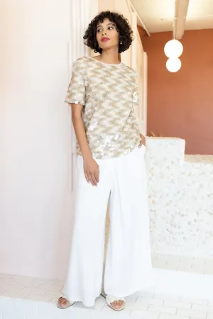 Chester Pant-White Reflective details Chester Pant-White Modern Relaxed