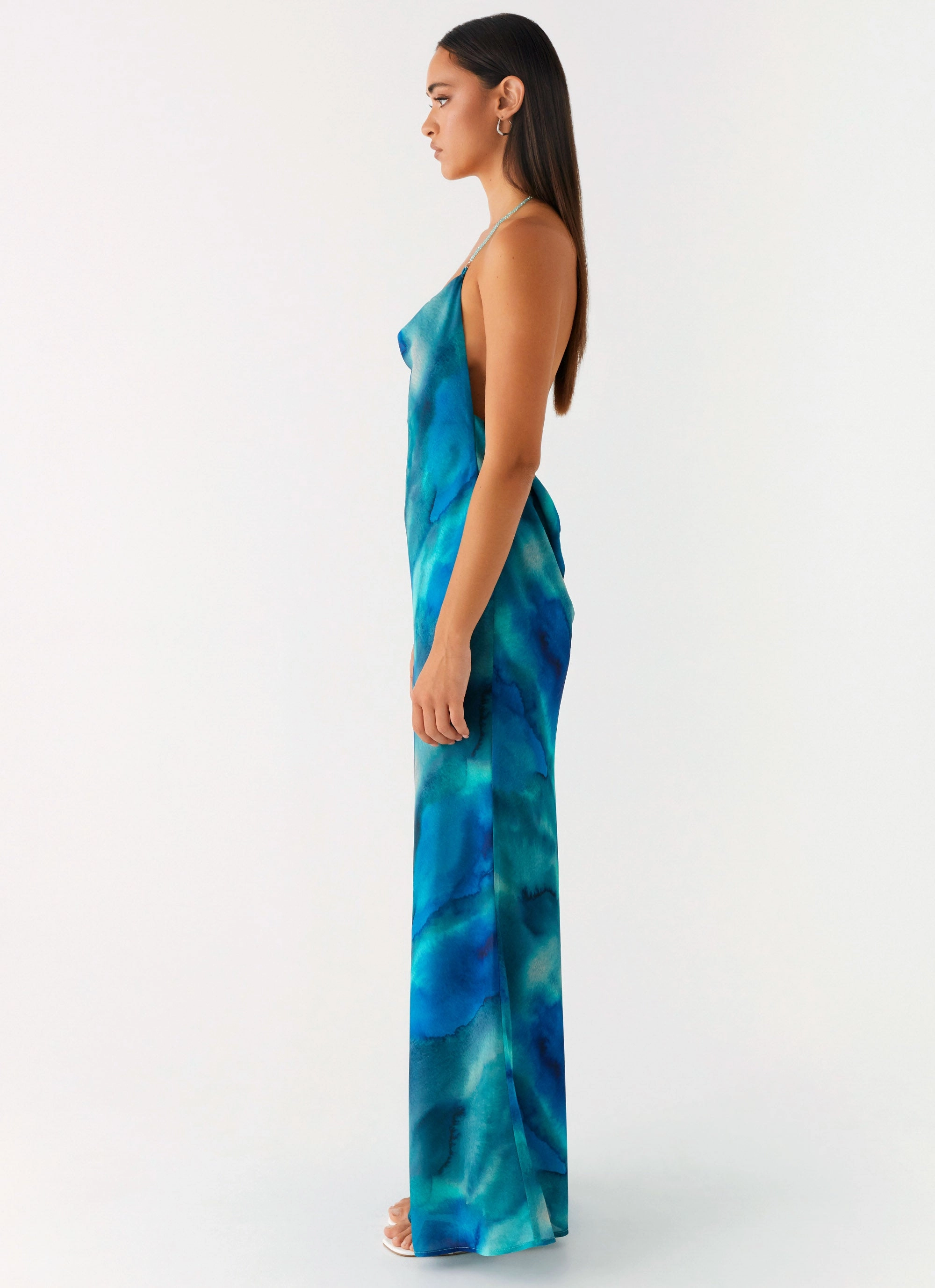 Journey Maxi Dress - Blue Tie Dye Clean Base