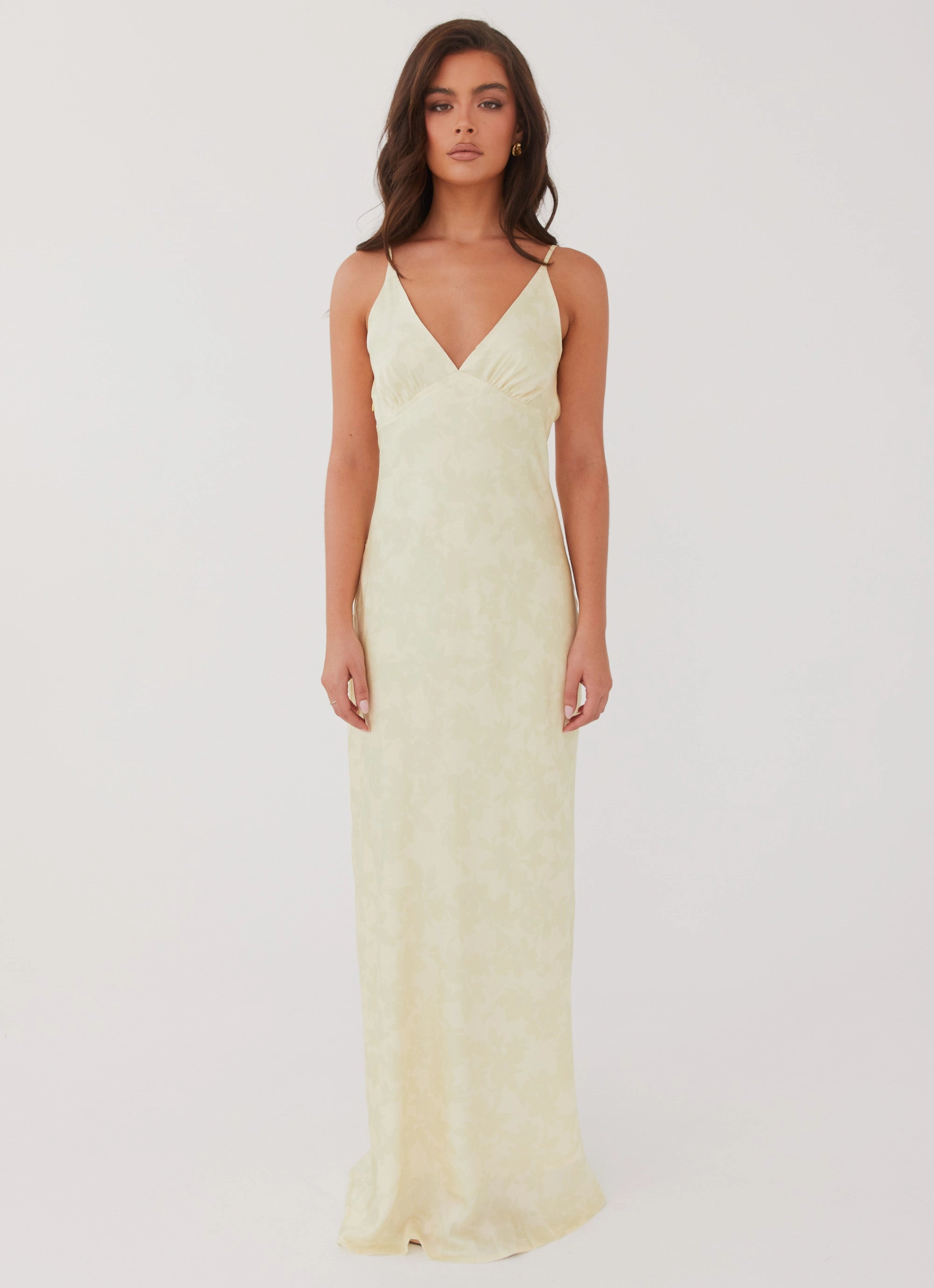 polka-dot Sorrento Sun Maxi Dress - Yellow Floral