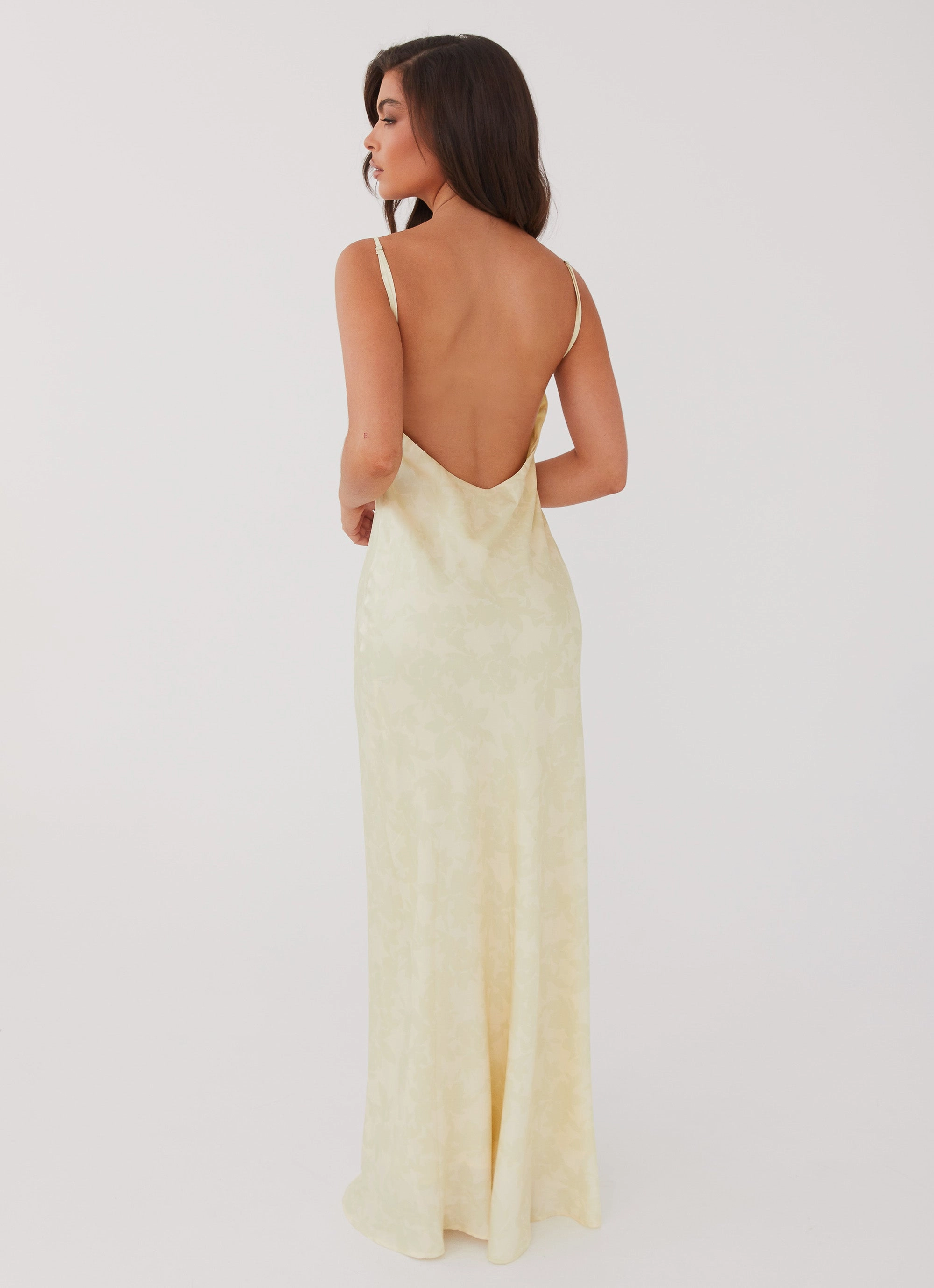 Refined Mood Neutral Finish Sorrento Sun Maxi Dress - Yellow Floral