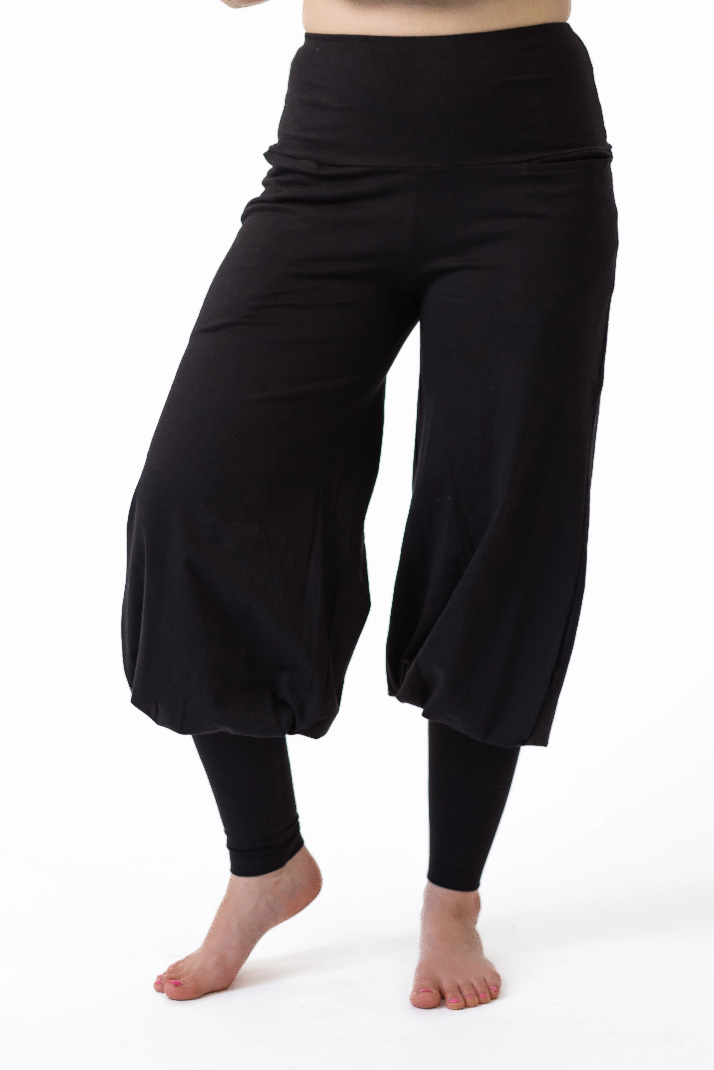 Denim finish Durable Activewear Harem Pants 2