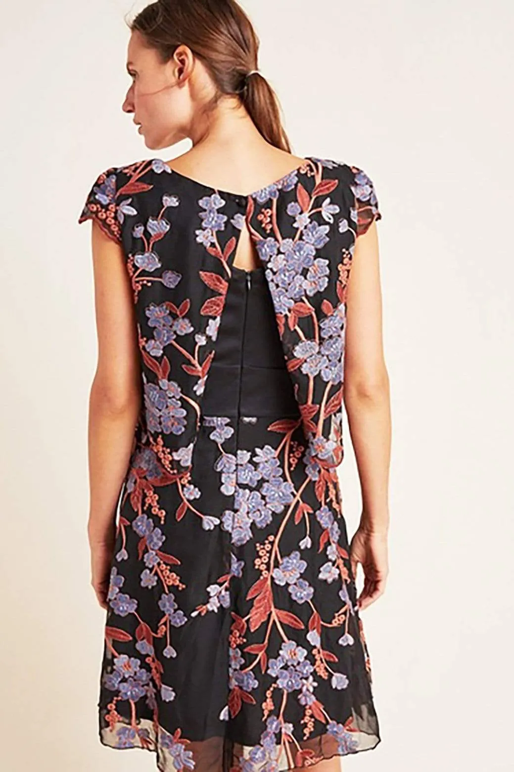 Pure Stitch Day To Night Chiffon Bloom Mini Dress