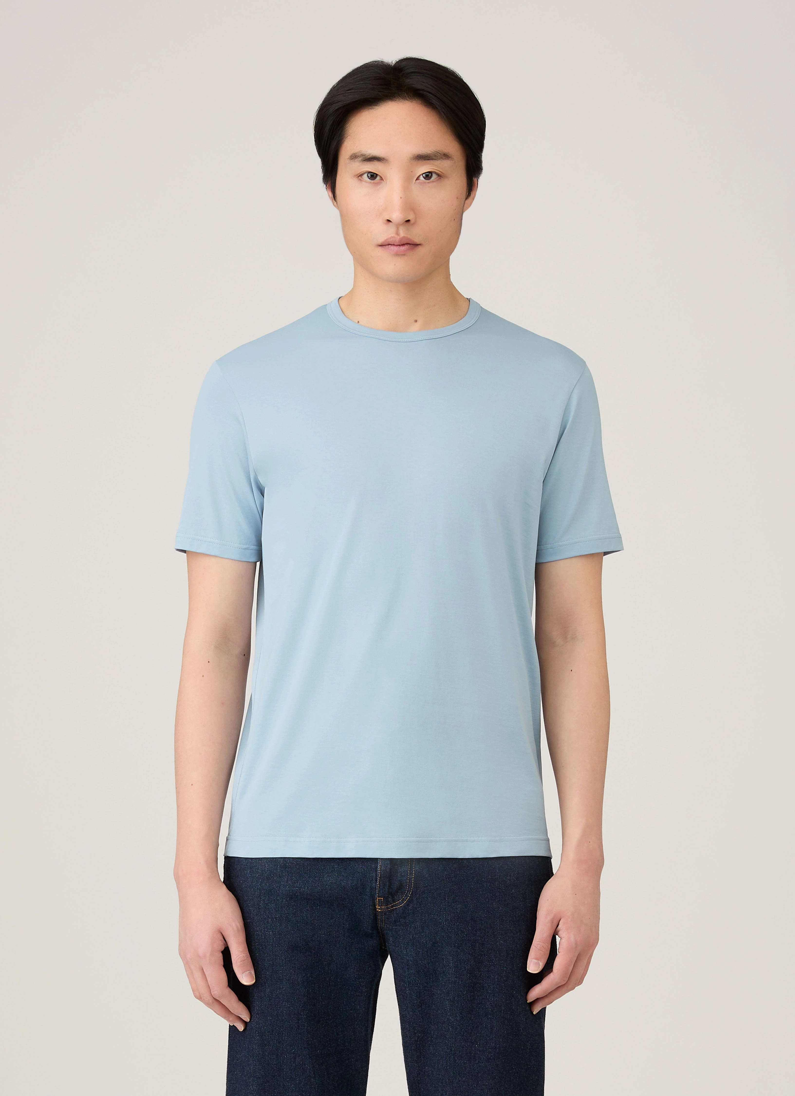 Men's Classic T-shirt in Sky Blue Quick Dry Wear Fit