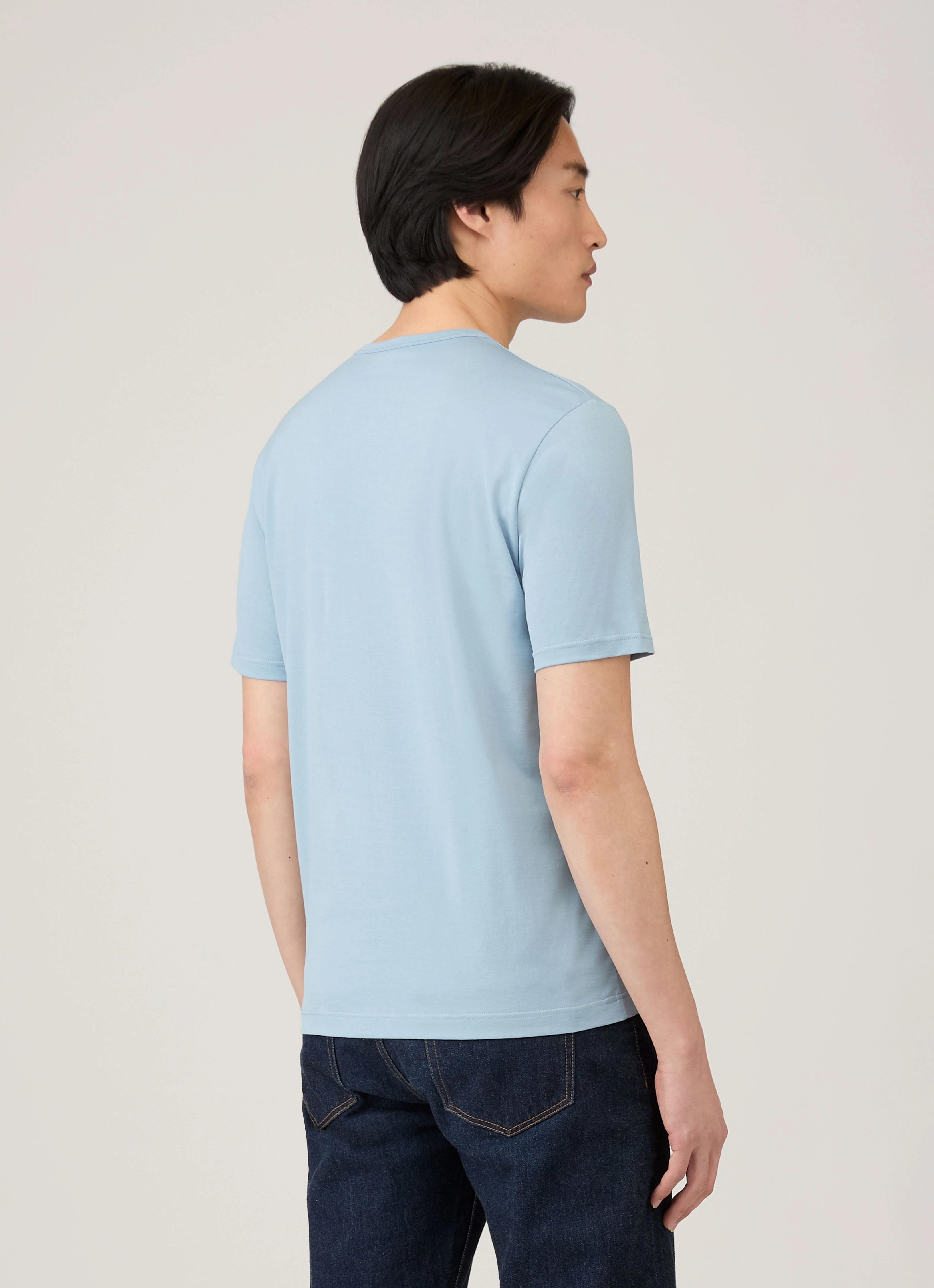 Men's Classic T-shirt in Sky Blue Spring Wear
