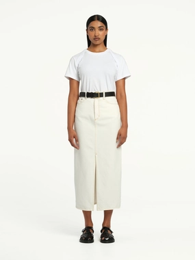Chill Design Avery Skirt Ivory Avery Skirt Ivory TearResistantBuild Slim Waist