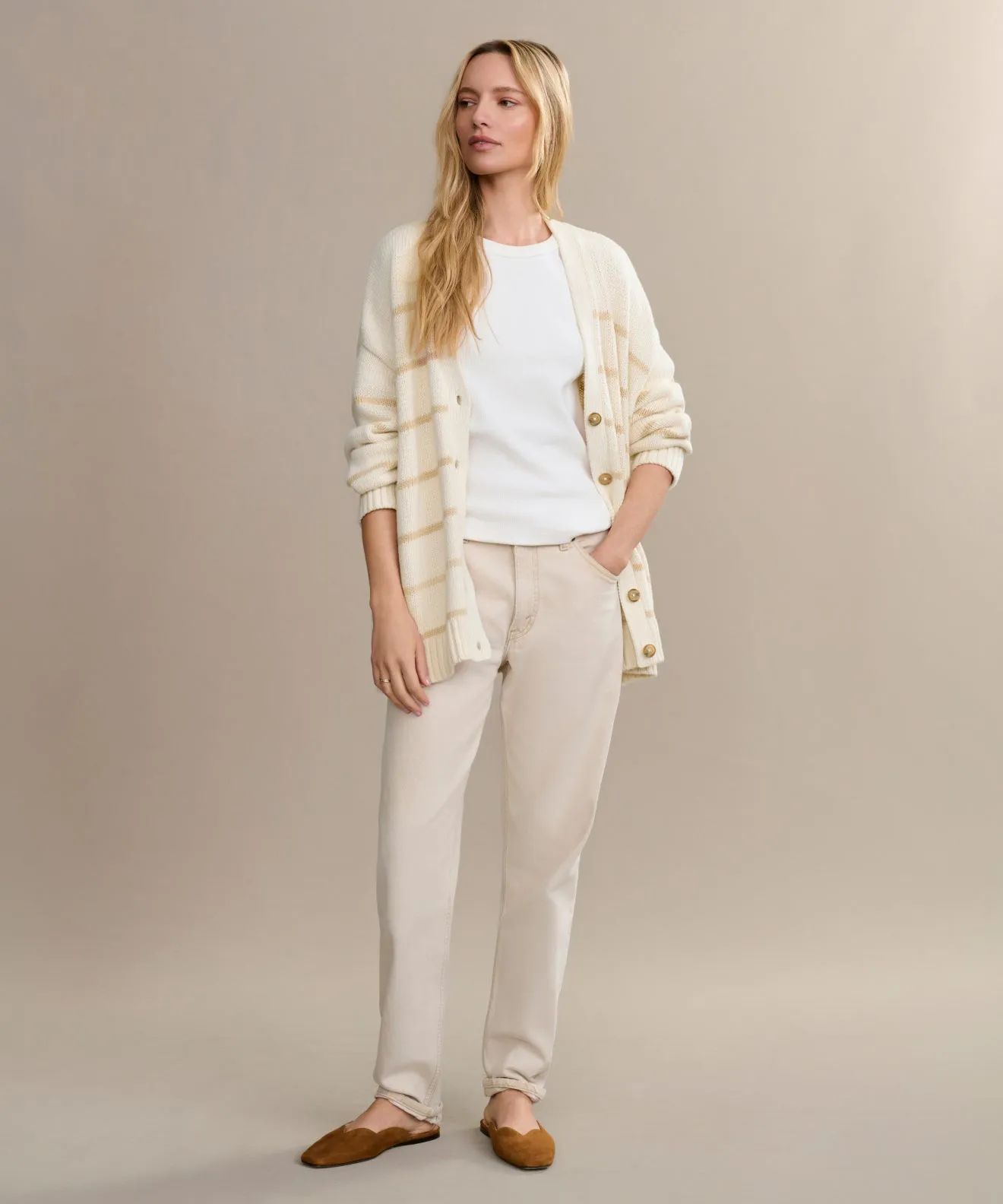 MinimalistStyle Button Down Collar Style Chloe Cardigan