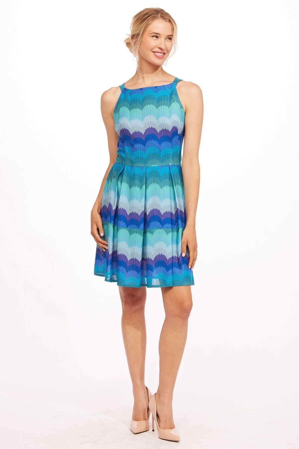 Chloe Dress-Sea Holly Trend Smart