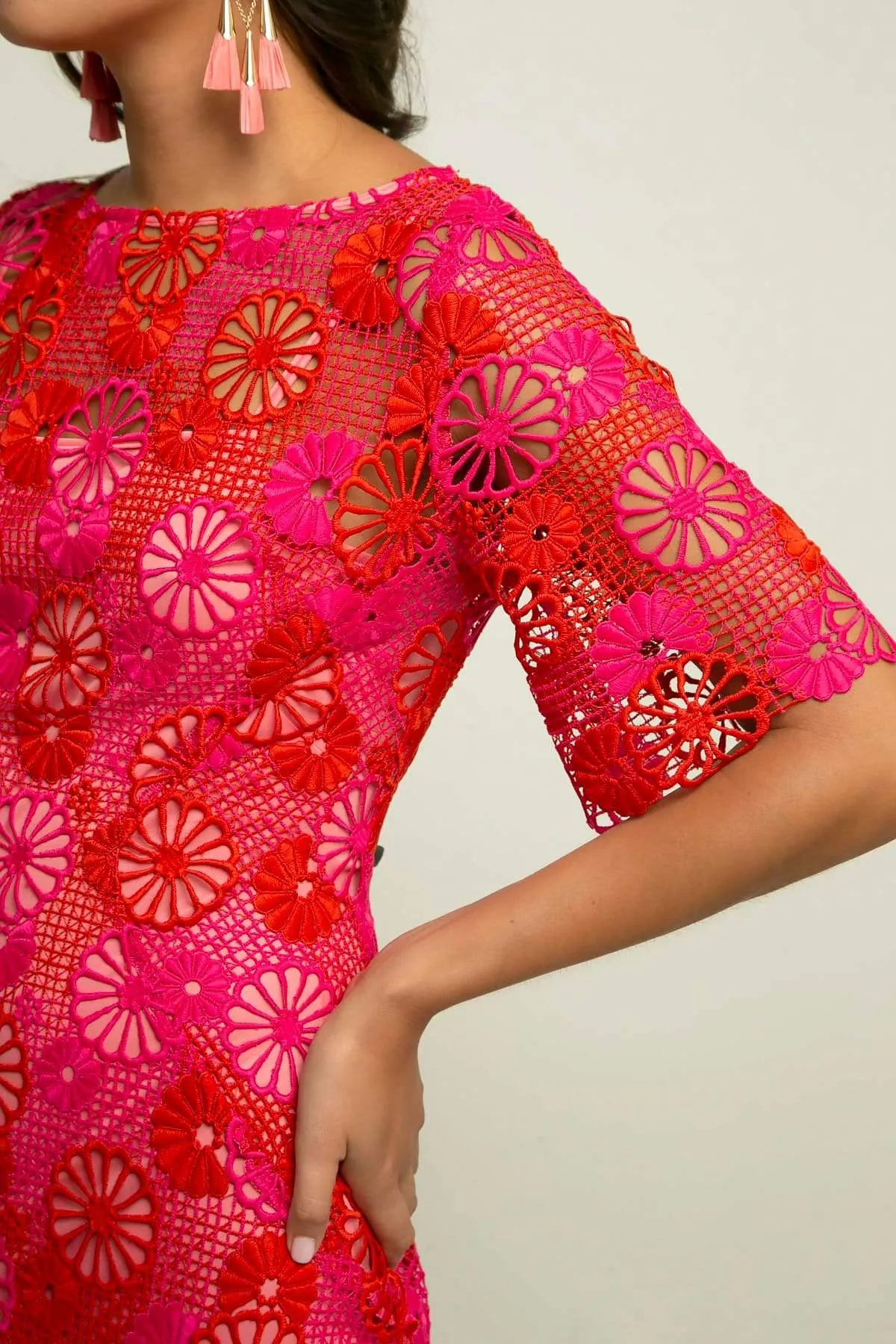 Cleo Dress - Strawberry Shortcake Flattering Silhouette Wear Autumn Mood