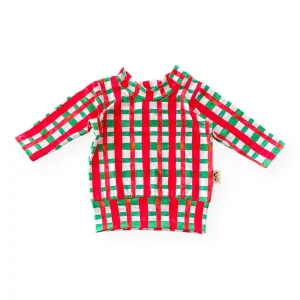 Christmas Gingham Lounge Top