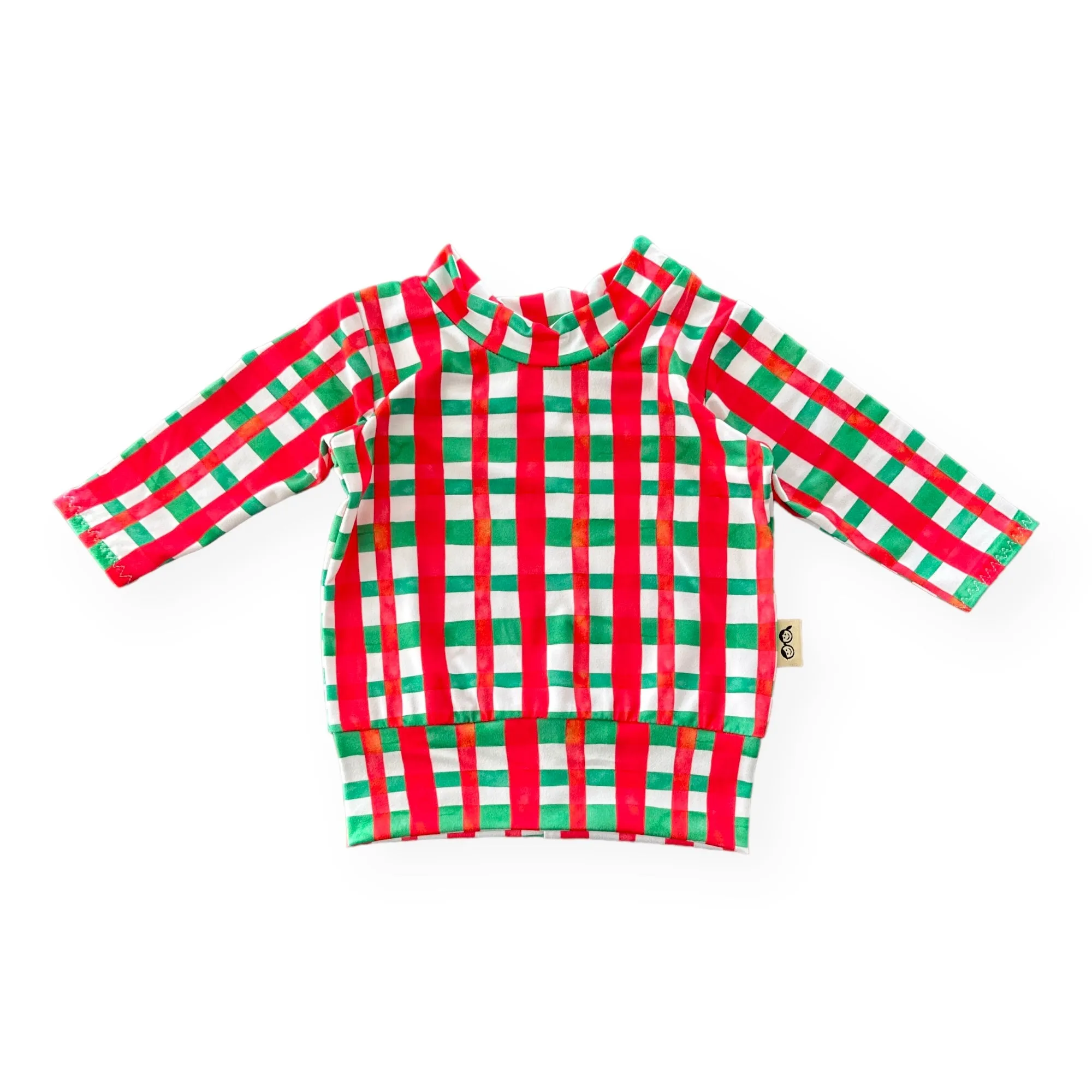 Christmas Gingham Lounge Top