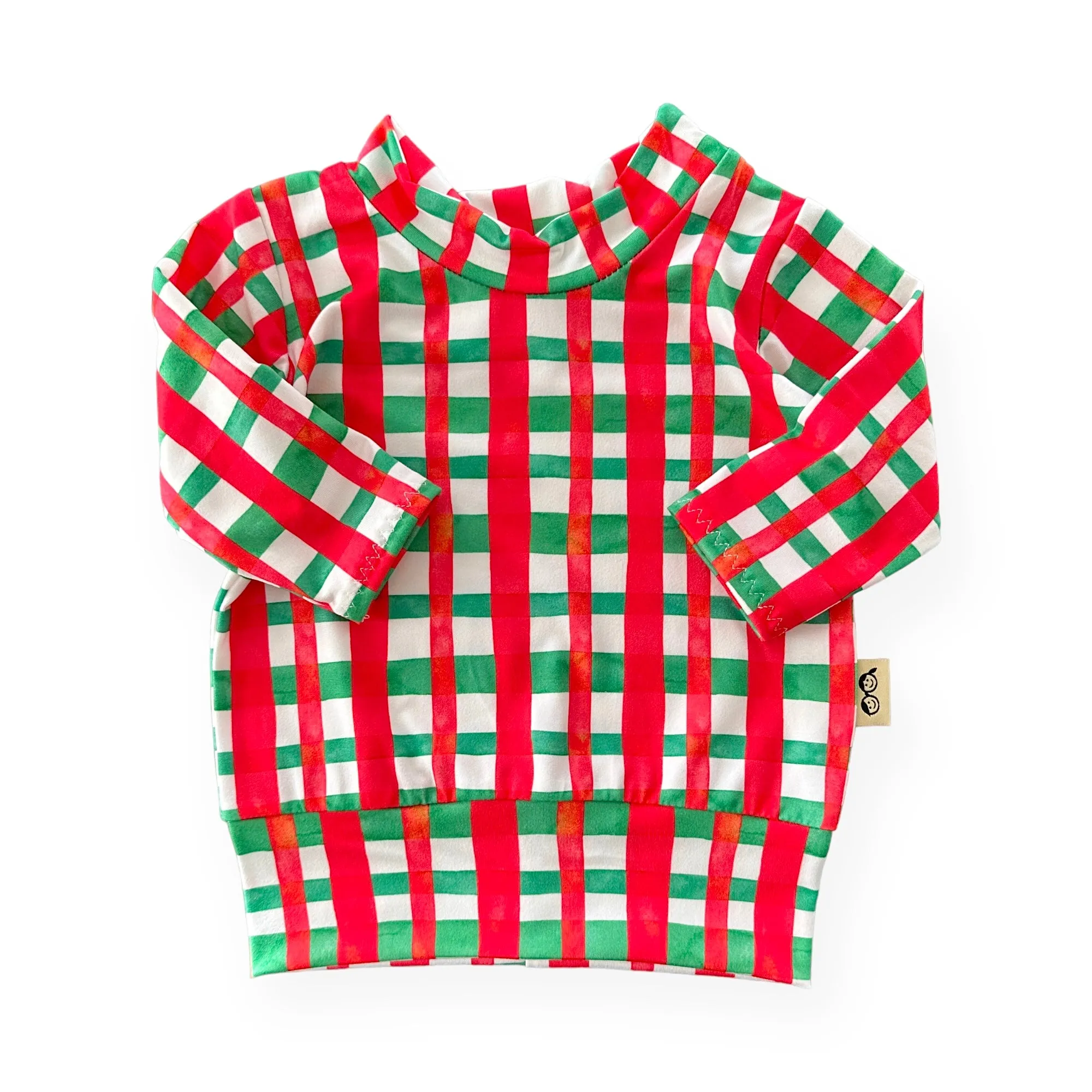 Christmas Gingham Lounge Top