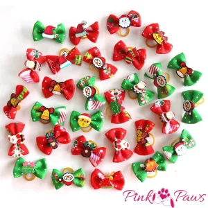 Christmas Hair Bows (100 pieces)