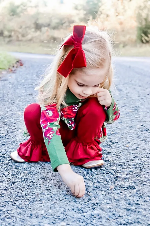 Christmas Navy Velvet Ribbon Bow Headband | Hair Clip