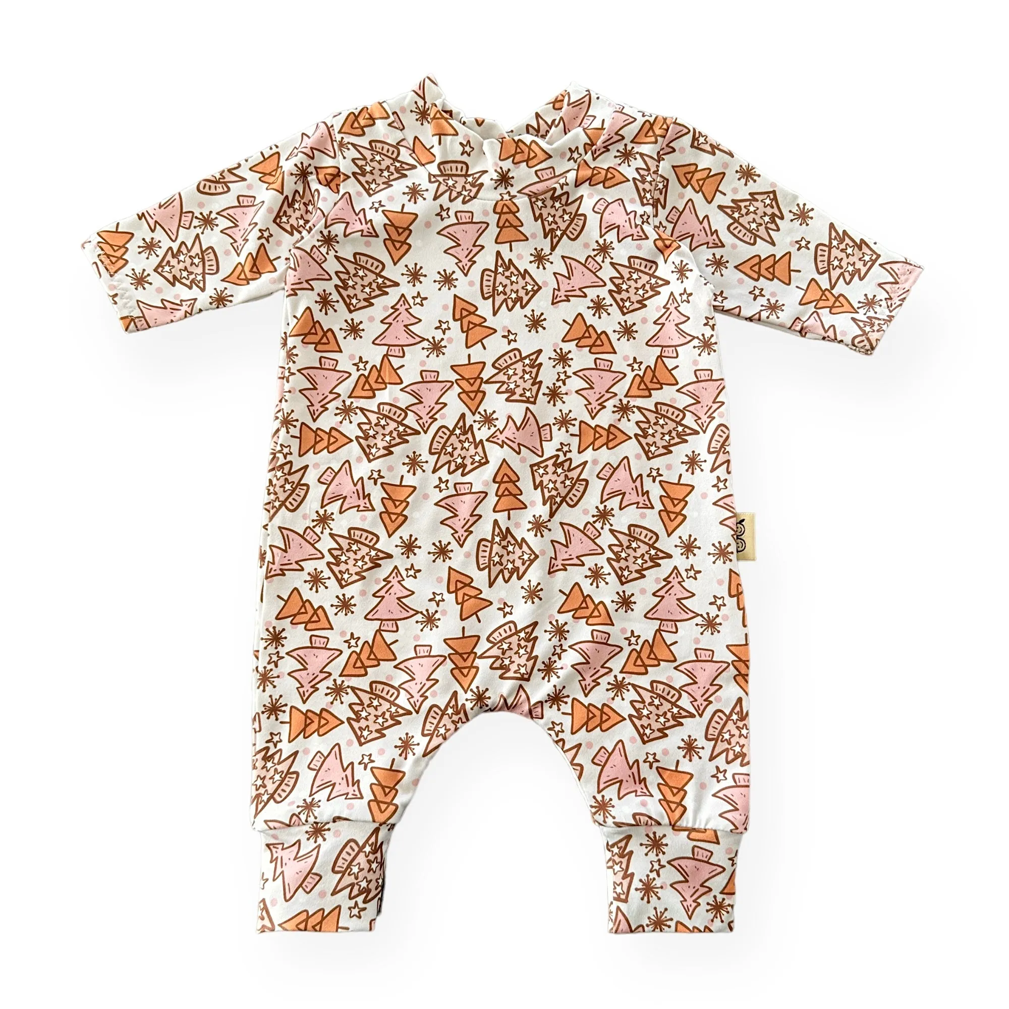 Christmas Tree Farm Harem Romper