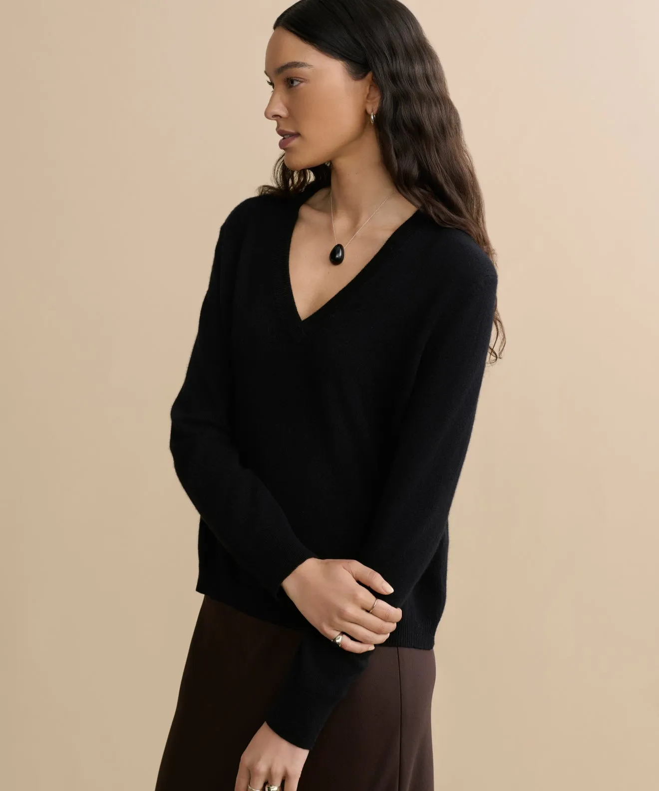 Flynn Cashmere Sweater StretchFabric Seamless Design