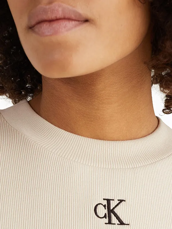 Ck Rib Cropped Slim