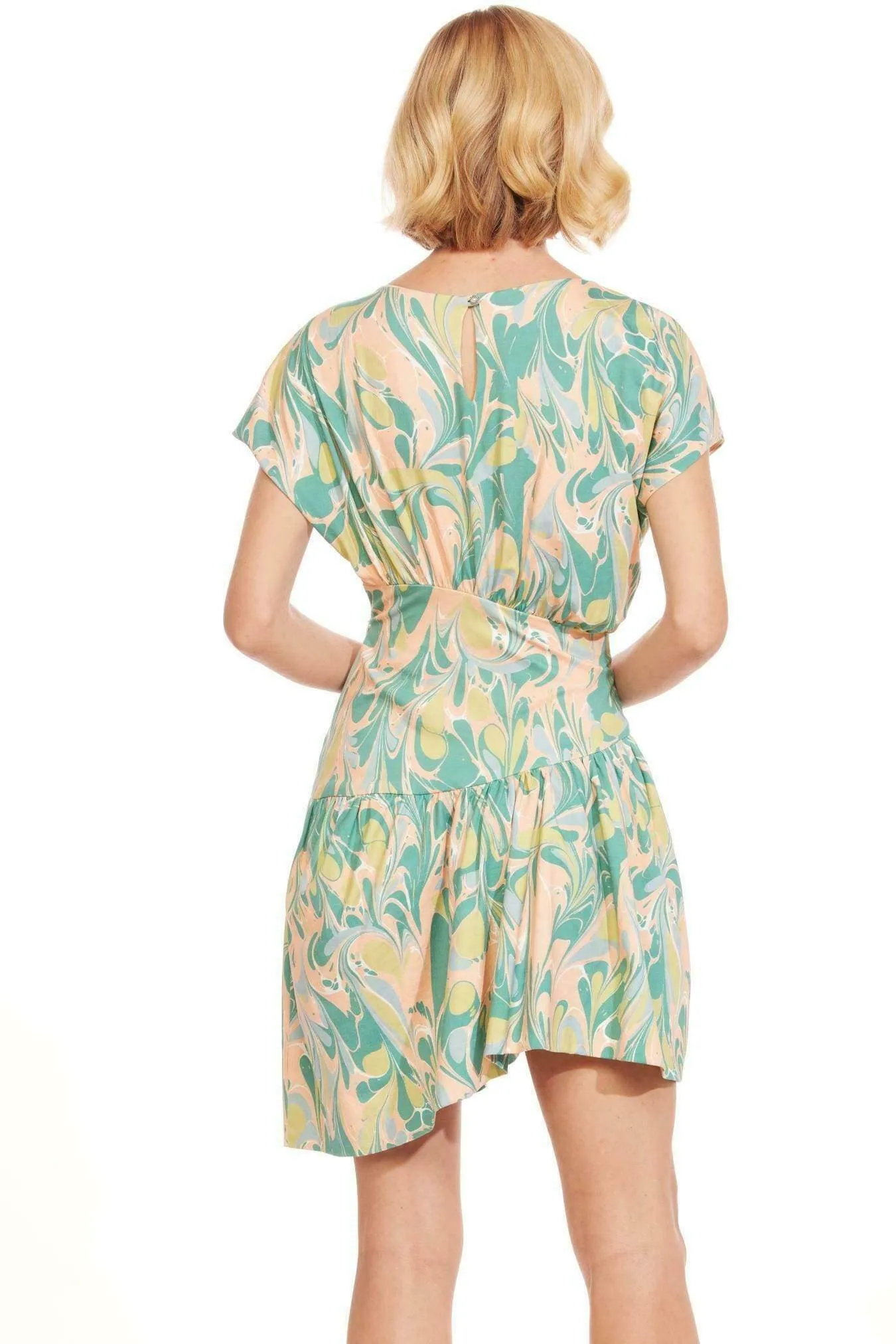 Comfortable Silhouette Clarice Dress - Liquid Marble