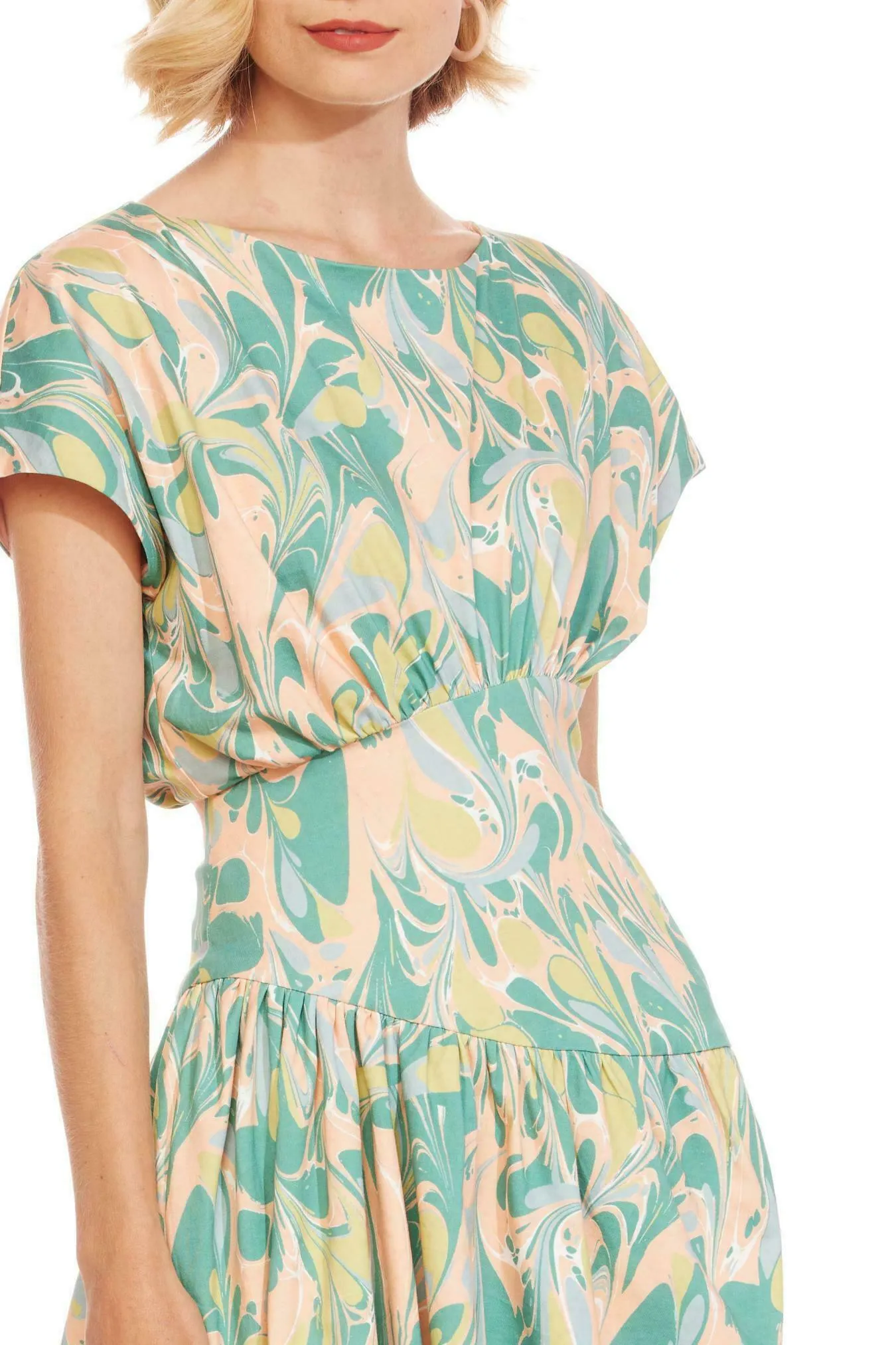 Clarice Dress - Liquid Marble Cozy Style Minimalist fit-and-flare