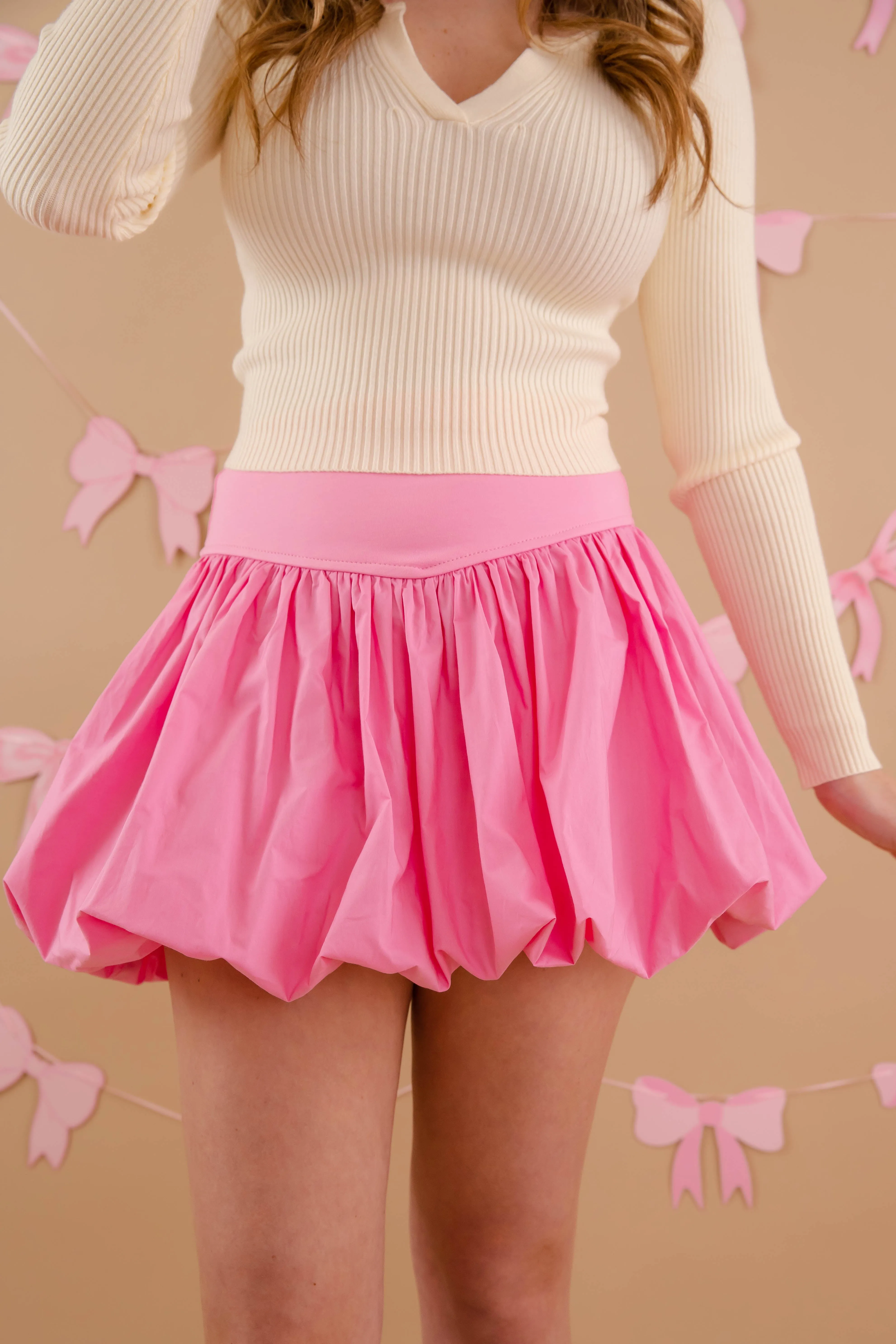 Plan A Date Bubble Skirt-Hot Pink Work Ready