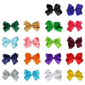 Classic Hair Bow OG for Girls Bows with Clip Holder You Pick Colors & Quantities